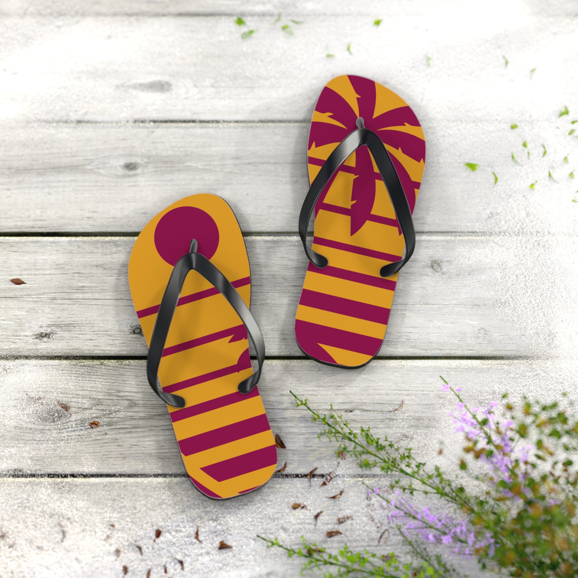 Tropical Sun Flip Flops | Vibrant Beach Sandals for Summer Fun