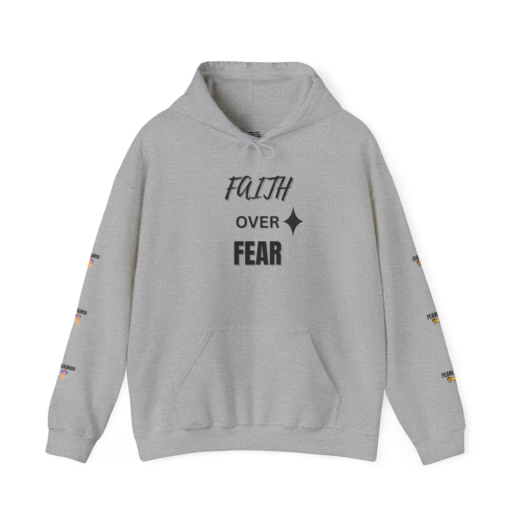 Faith Over Fear Hoodie - Unisex Heavy Blend Sweatshirt for Comfort and Inspiration