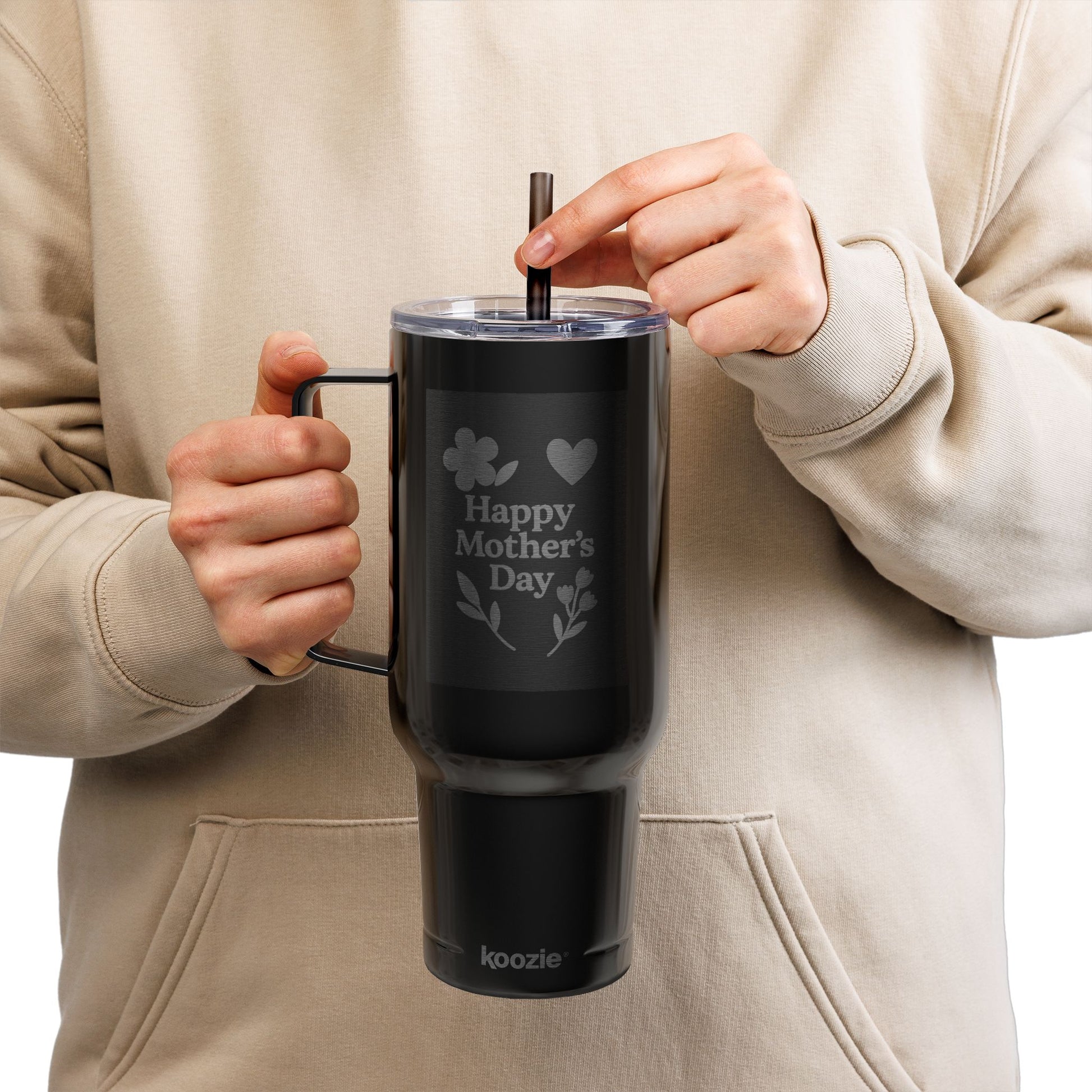 Happy Mother's Day Insulated Tumbler - 40oz with Lid & Straw