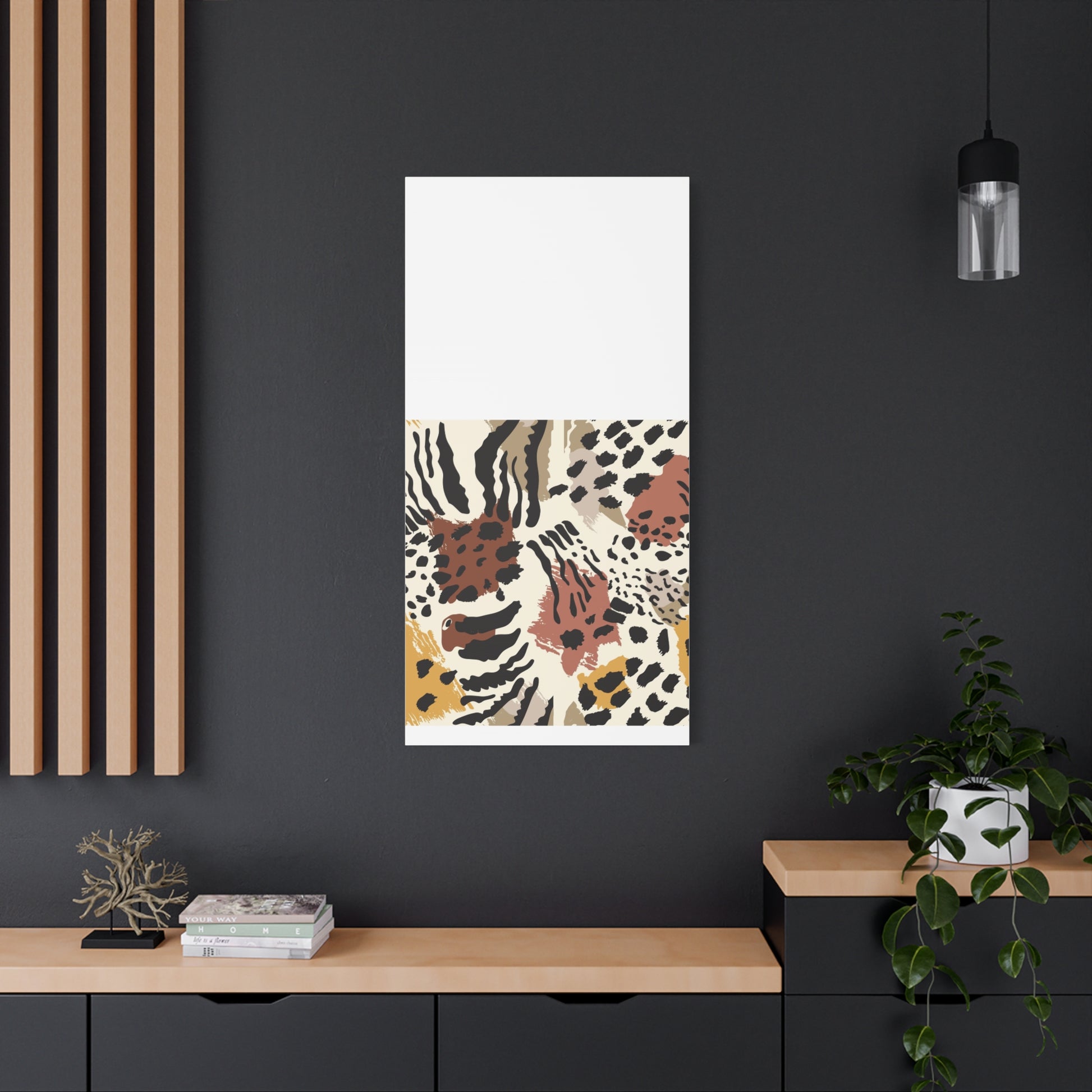 Abstract Animal Print Canvas Art - Modern Home Decor