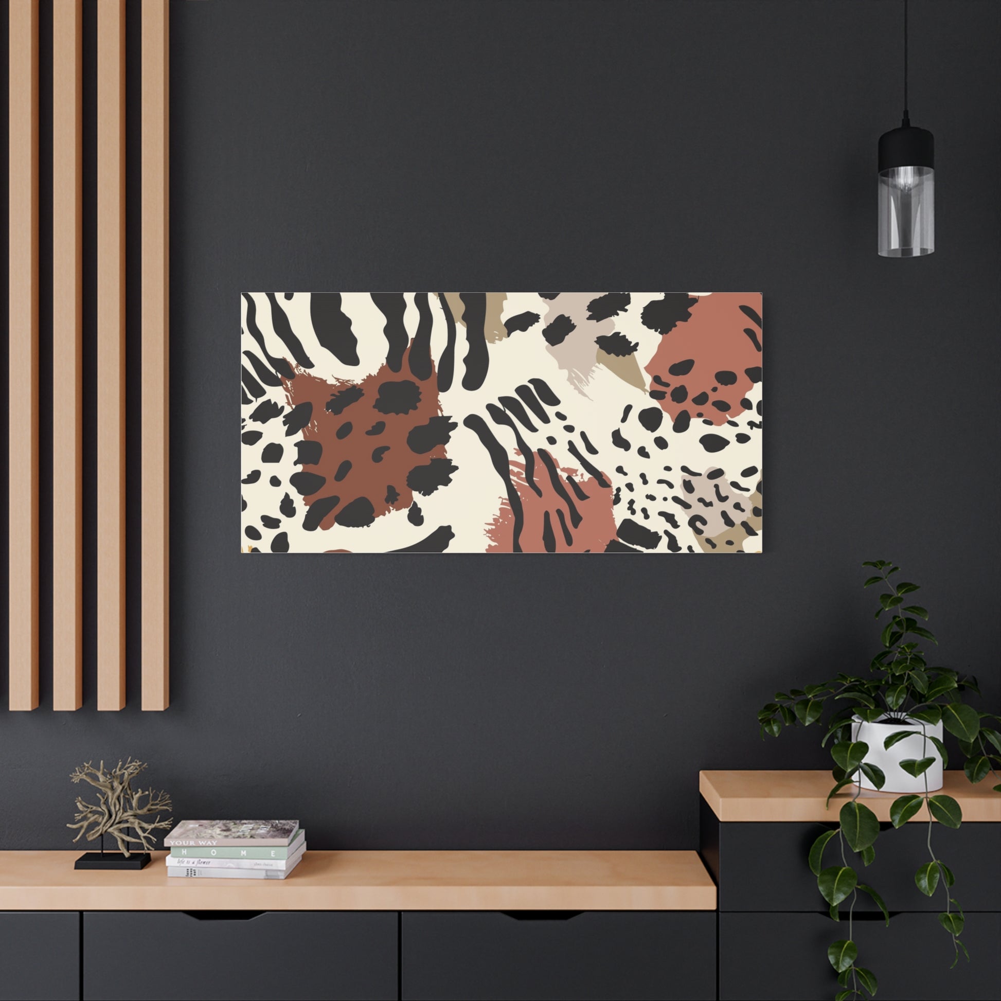Abstract Animal Print Canvas Art - Modern Home Decor