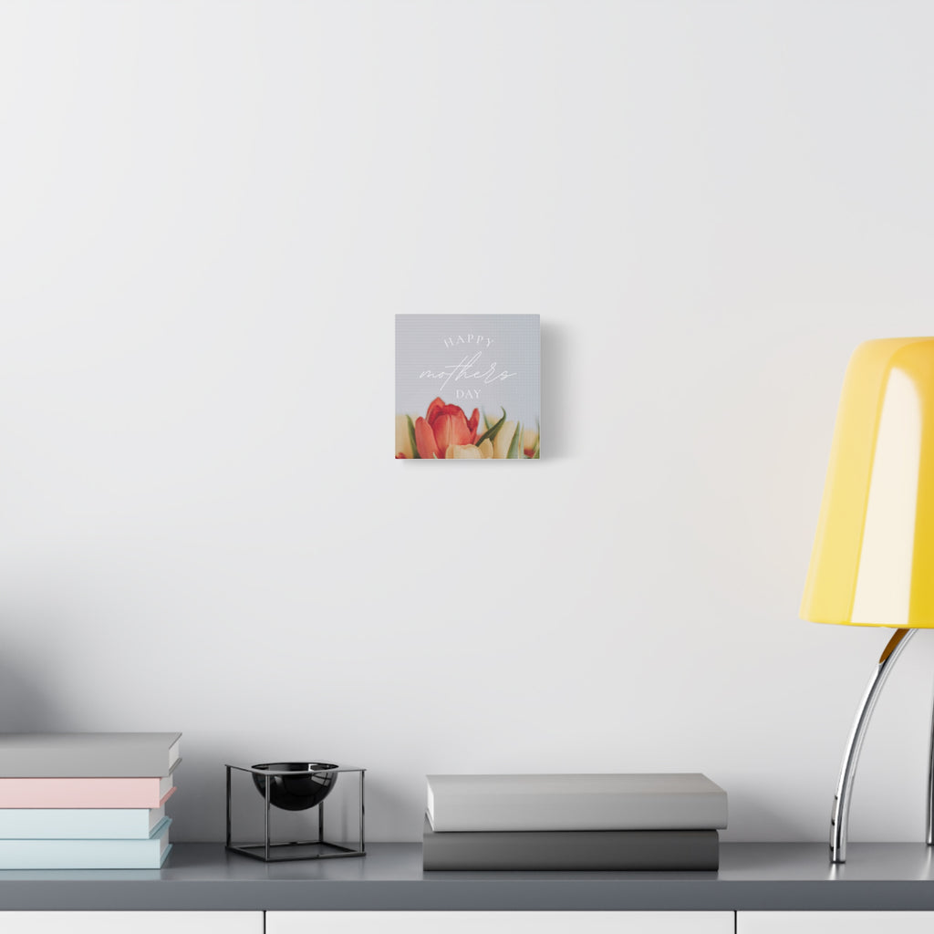 Mother's Day Matte Canvas Wall Art - Floral Design