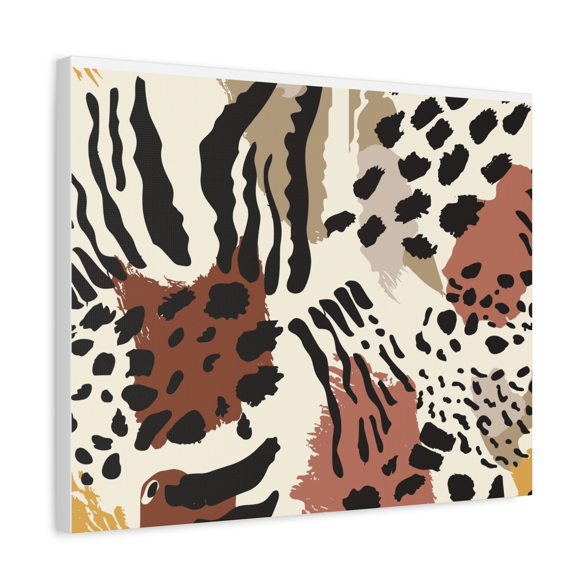 Abstract Animal Print Canvas Art - Modern Home Decor