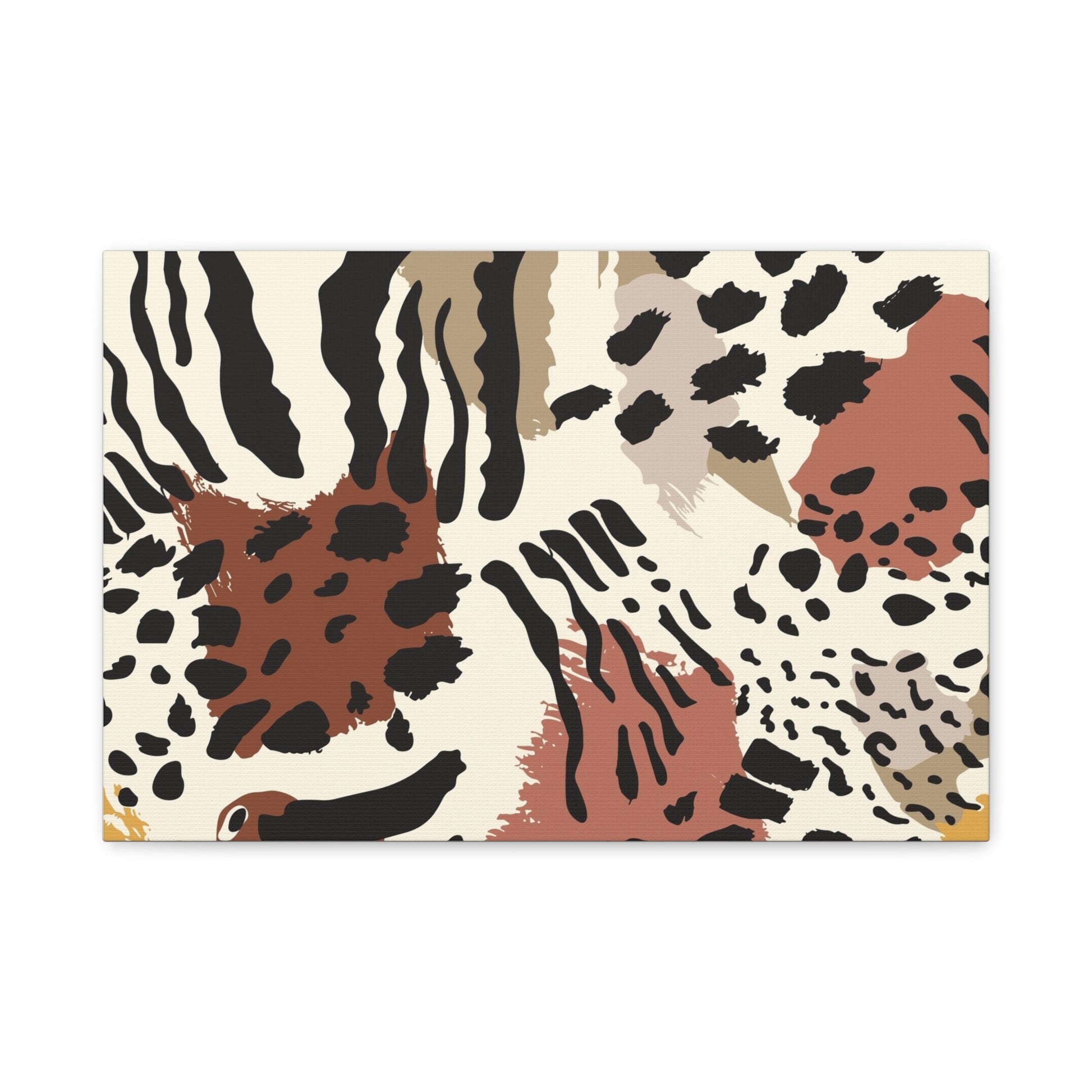 Abstract Animal Print Canvas Art - Modern Home Decor