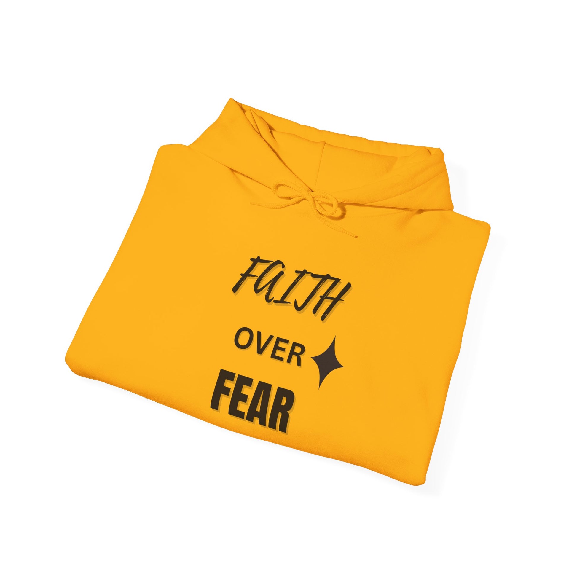 Faith Over Fear Hoodie - Unisex Heavy Blend Sweatshirt for Comfort and Inspiration