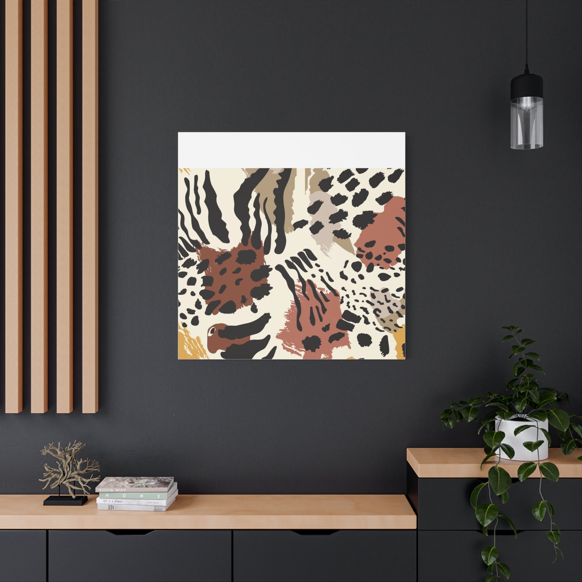 Abstract Animal Print Canvas Art - Modern Home Decor