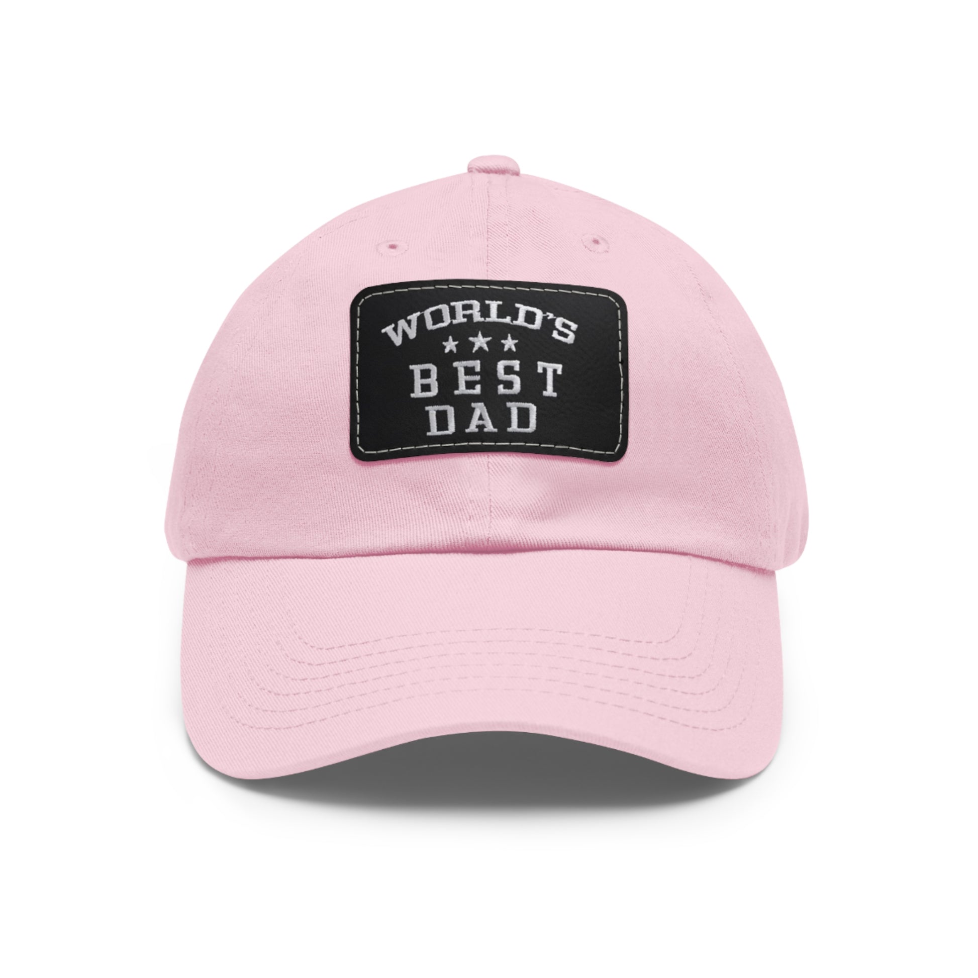 World's Best Dad Leather Patch Dad Hat