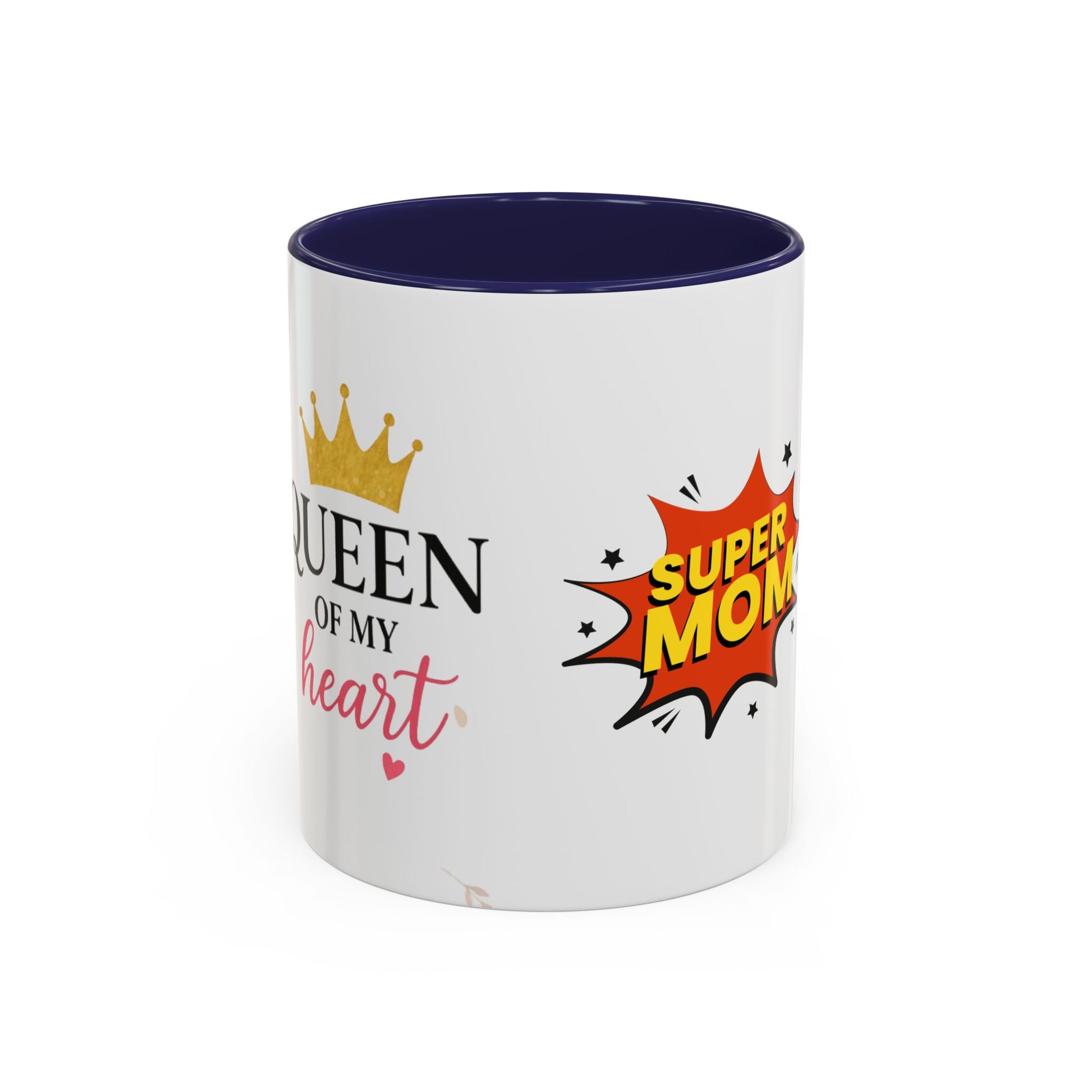 Super Mom Accent Coffee Mug - Perfect Gift for Mother's Day & Birthdays