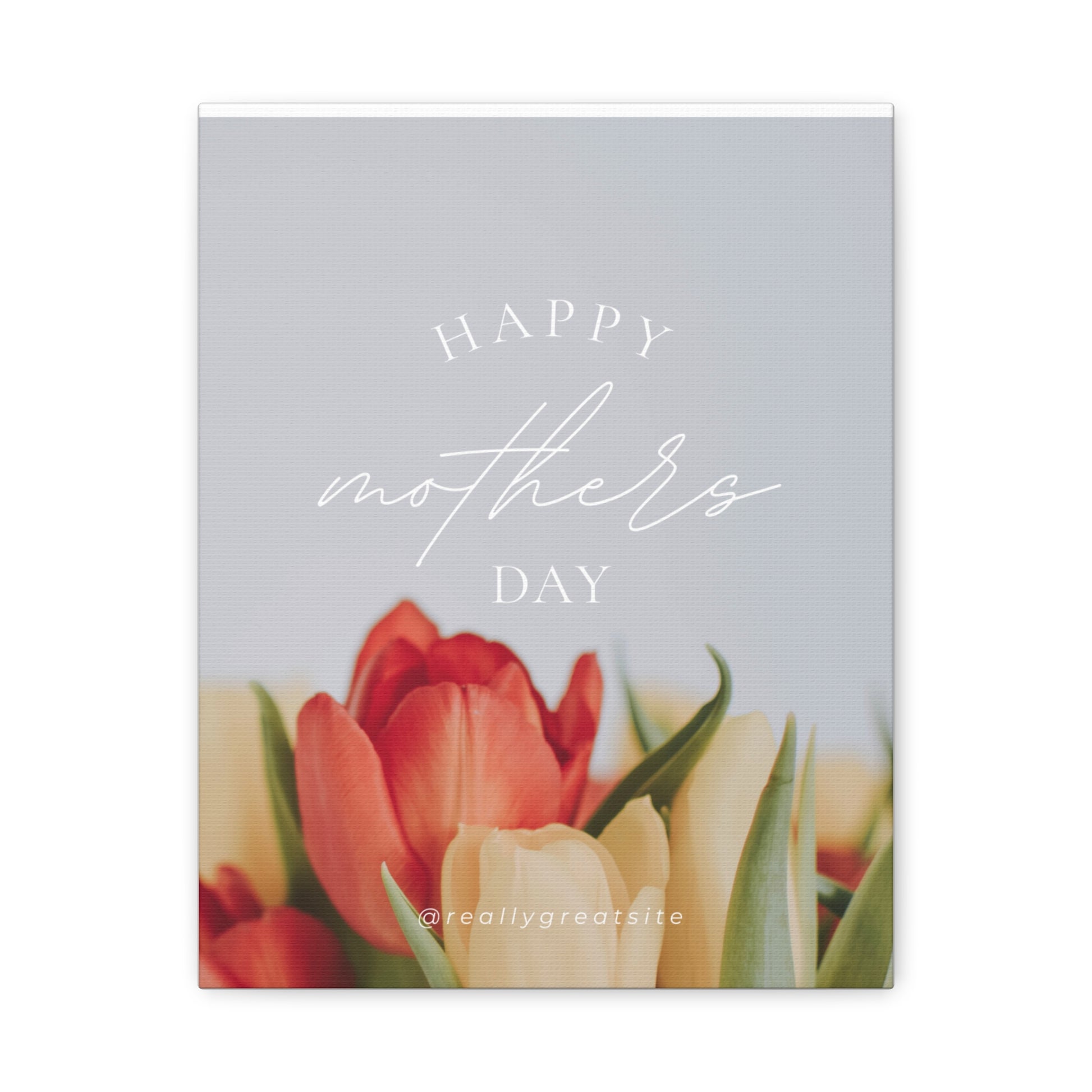 Mother's Day Matte Canvas Wall Art - Floral Design