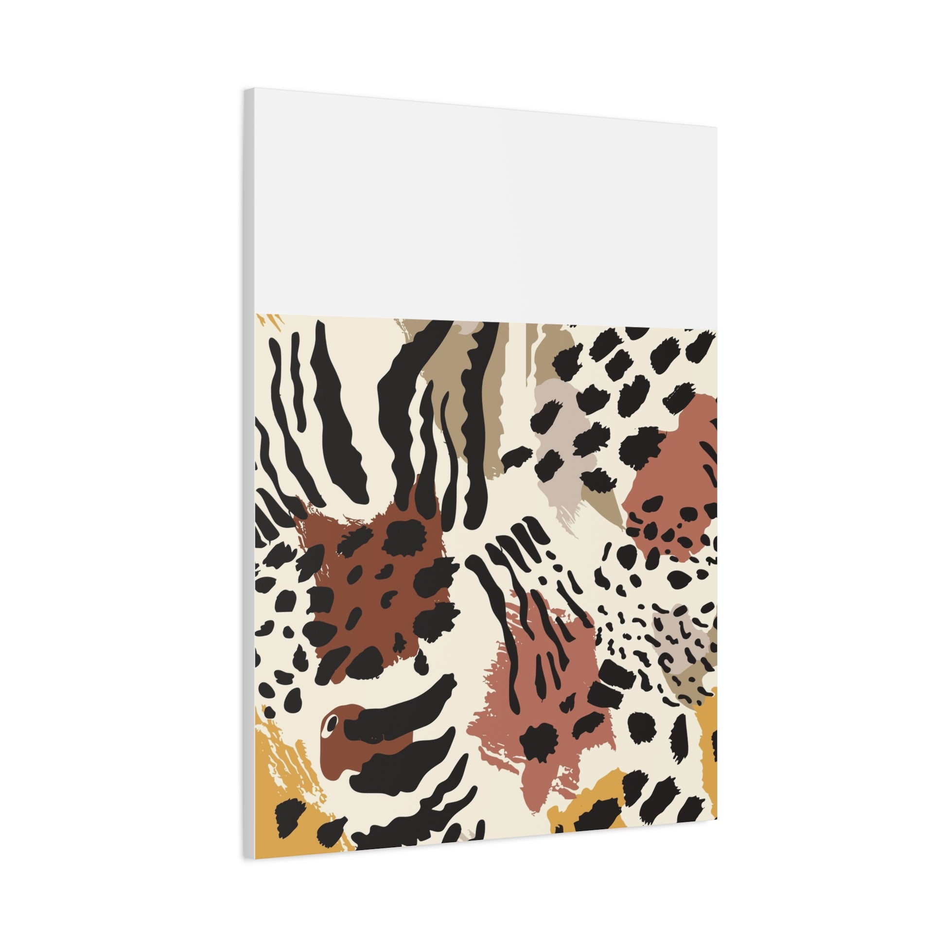Abstract Animal Print Canvas Art - Modern Home Decor