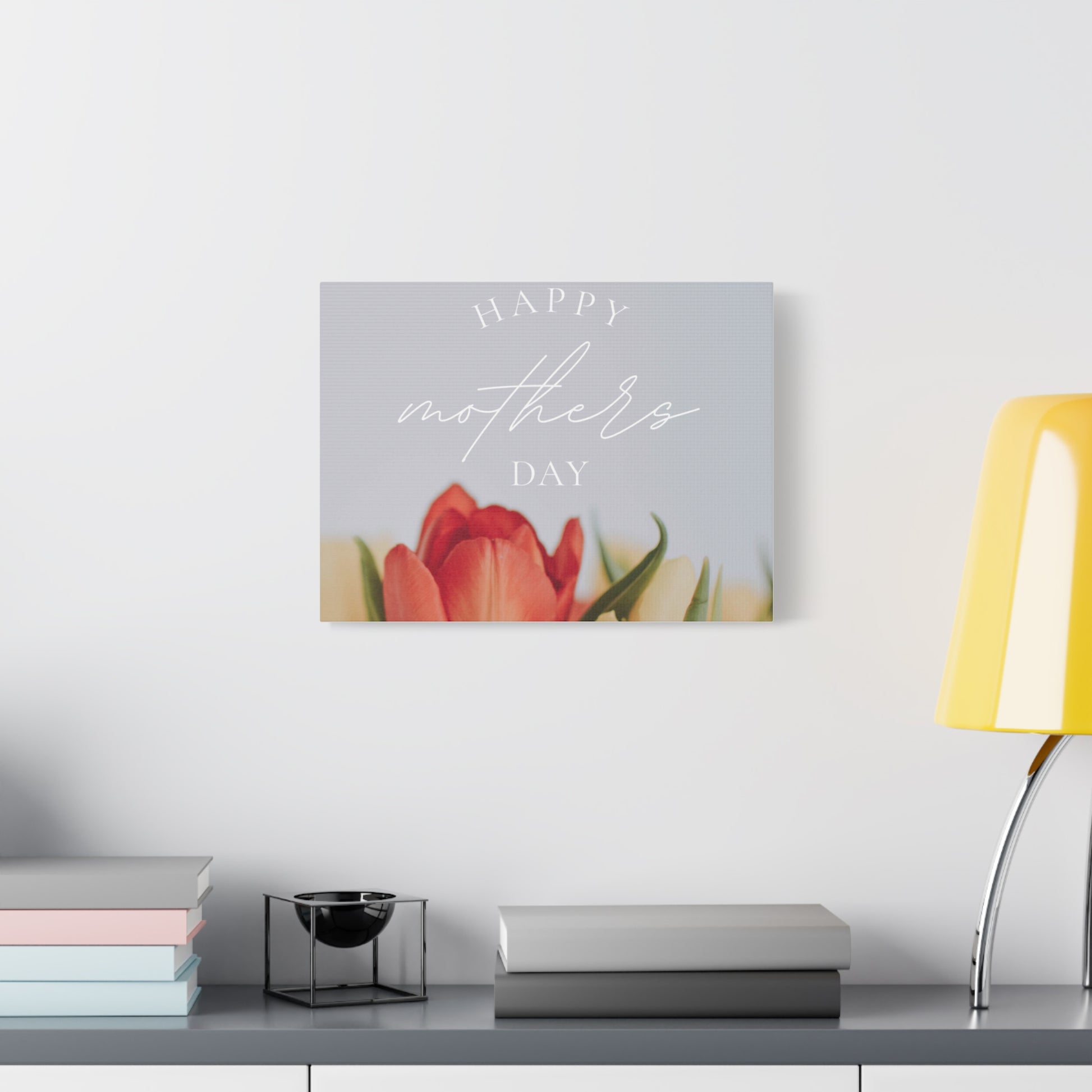 Mother's Day Matte Canvas Wall Art - Floral Design