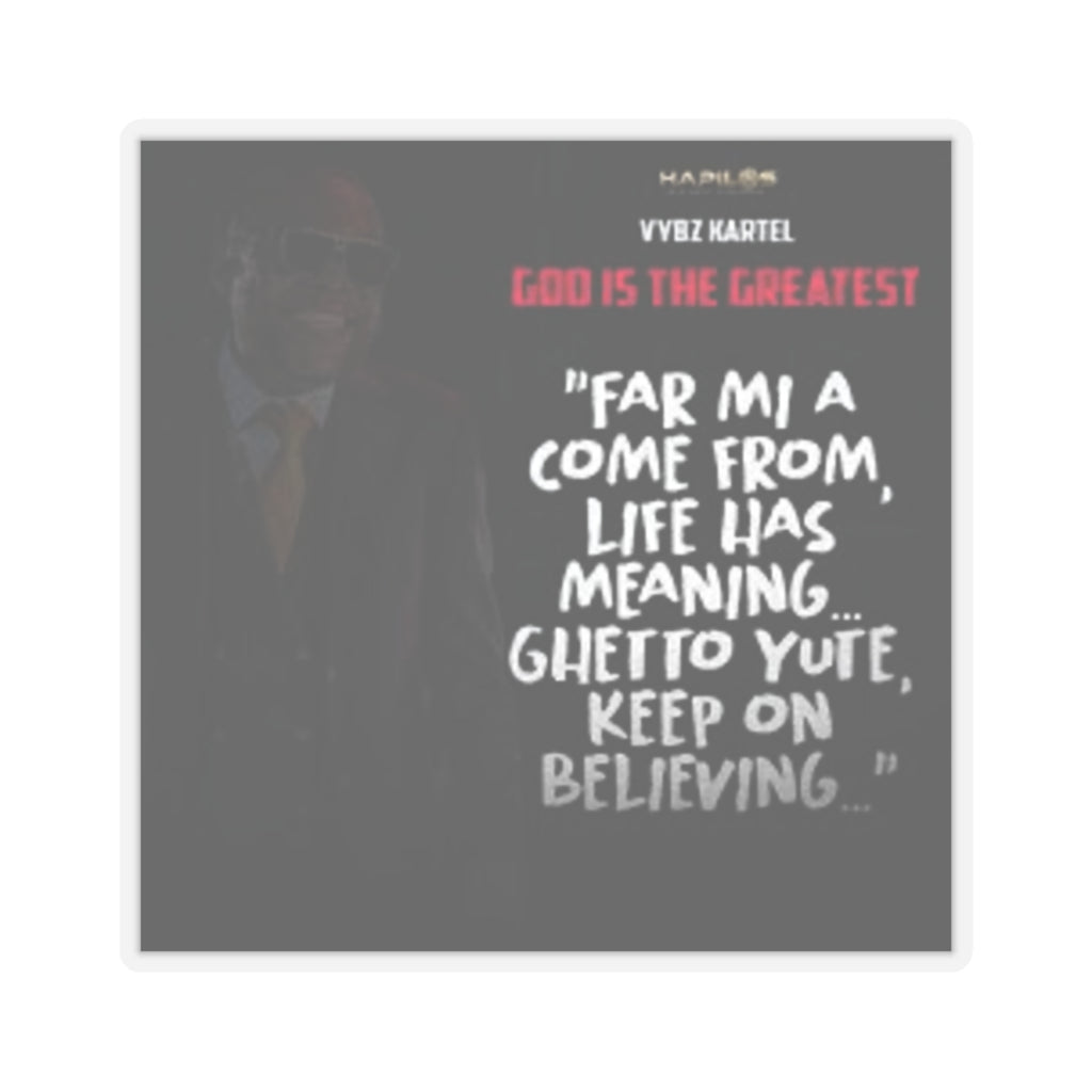 Vybz Kartel Inspirational Kiss-Cut Stickers, Motivational Laptop Decal, Positive Affirmation Stickers, Ghetto Yute Stickers, Belief [...]