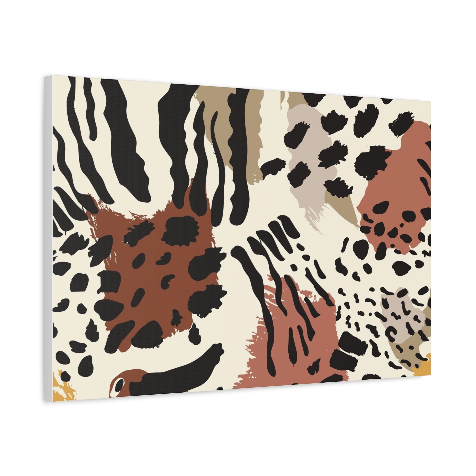Abstract Animal Print Canvas Art - Modern Home Decor