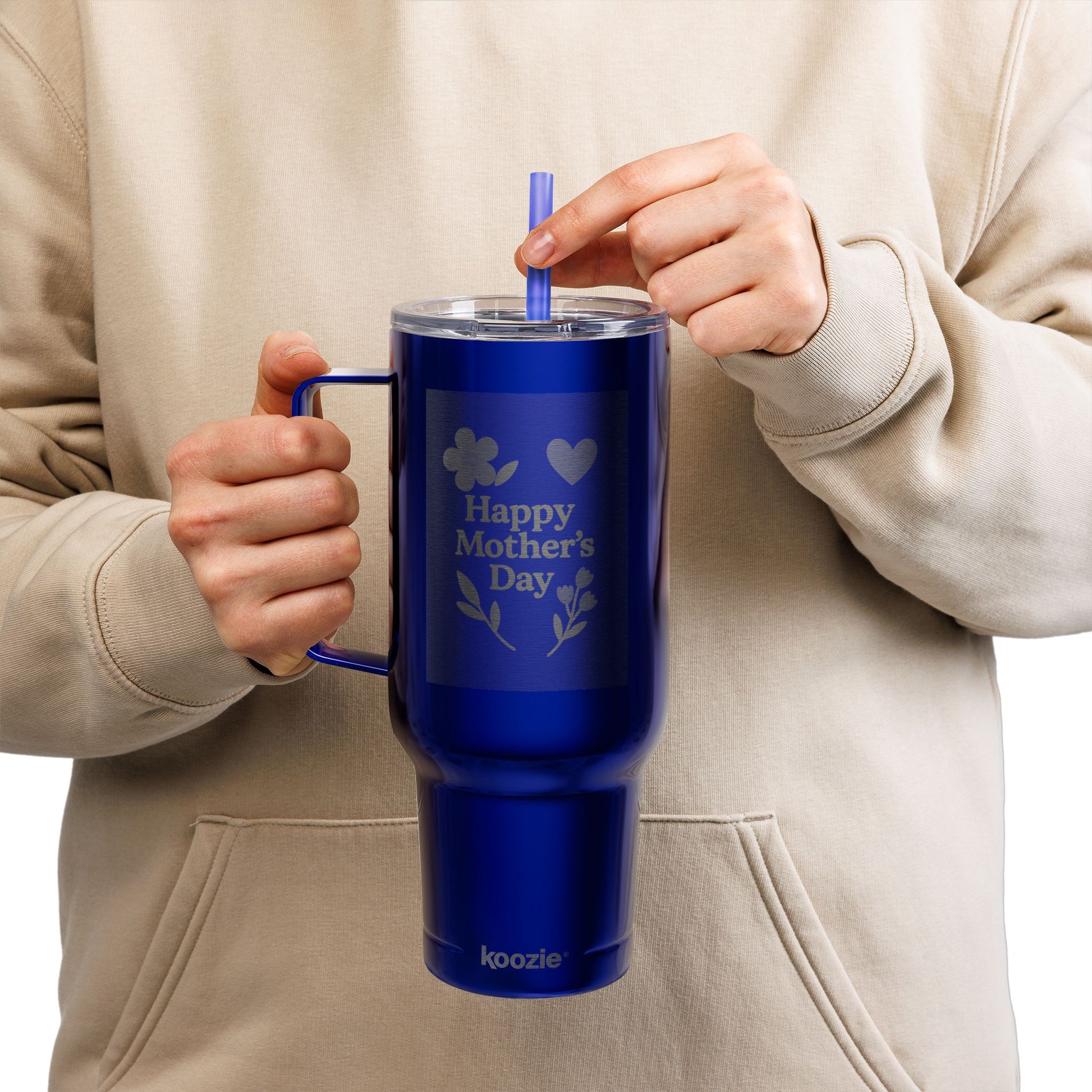 Happy Mother's Day Insulated Tumbler - 40oz with Lid & Straw