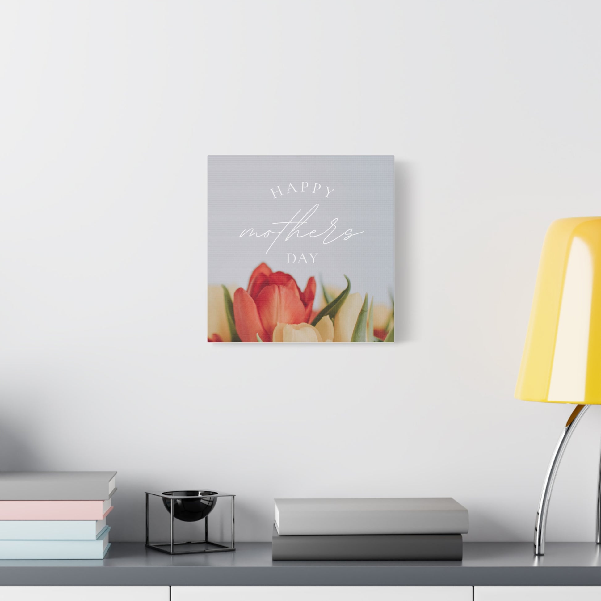 Mother's Day Matte Canvas Wall Art - Floral Design