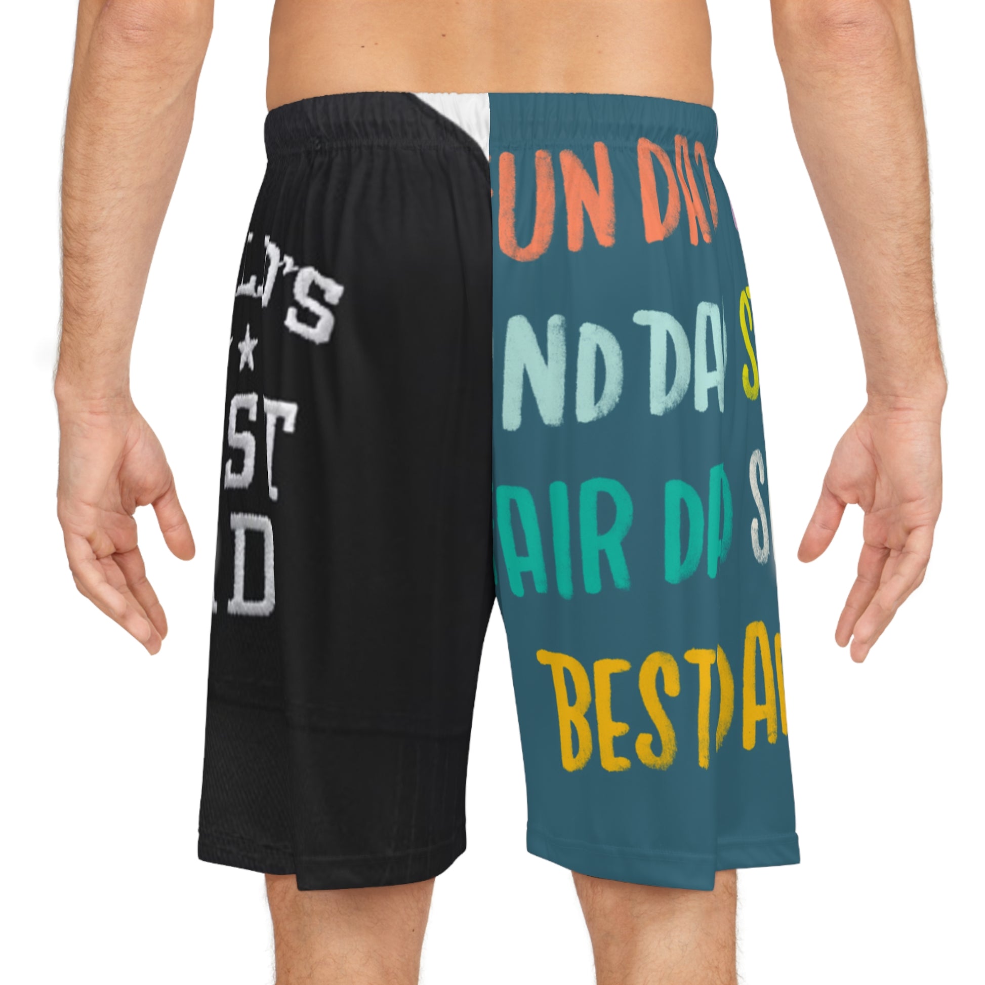 Basketball Shorts for Cool Dads, Gifts for Father's Day, Fun Activewear for Dads, Casual Summer Sportswear, Unique Dad Shorts