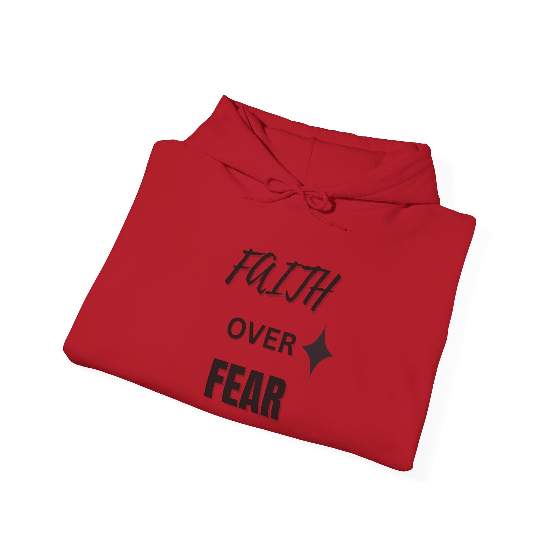 Faith Over Fear Hoodie - Unisex Heavy Blend Sweatshirt for Comfort and Inspiration
