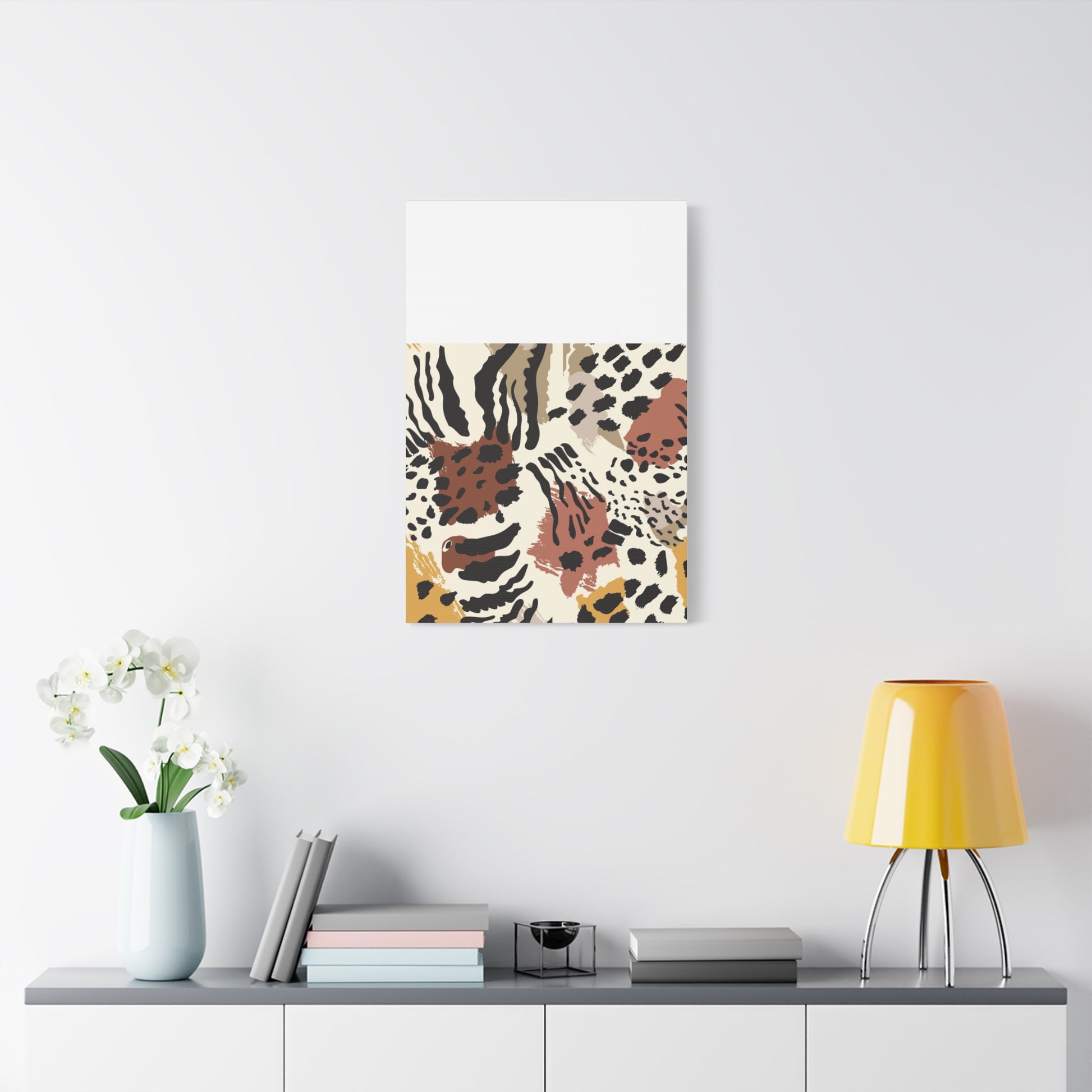 Abstract Animal Print Canvas Art - Modern Home Decor