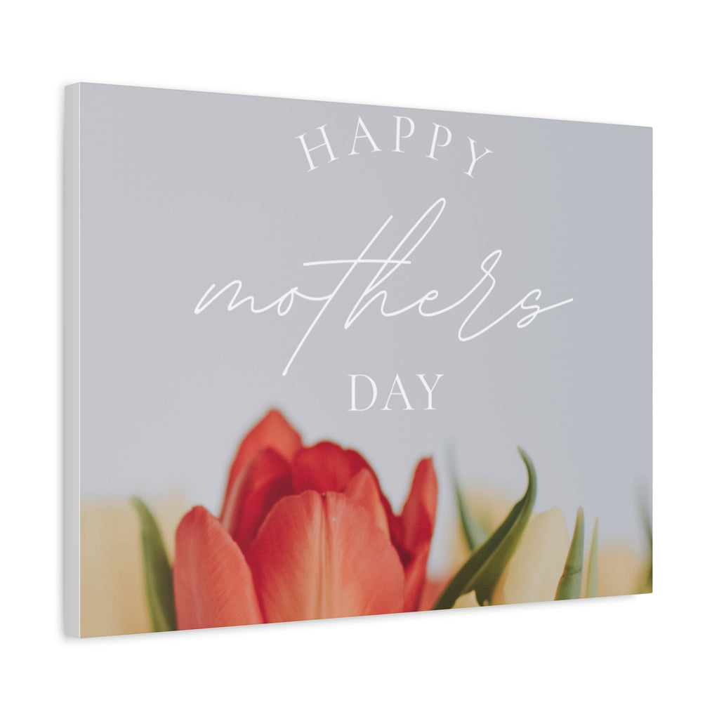Mother's Day Matte Canvas Wall Art - Floral Design