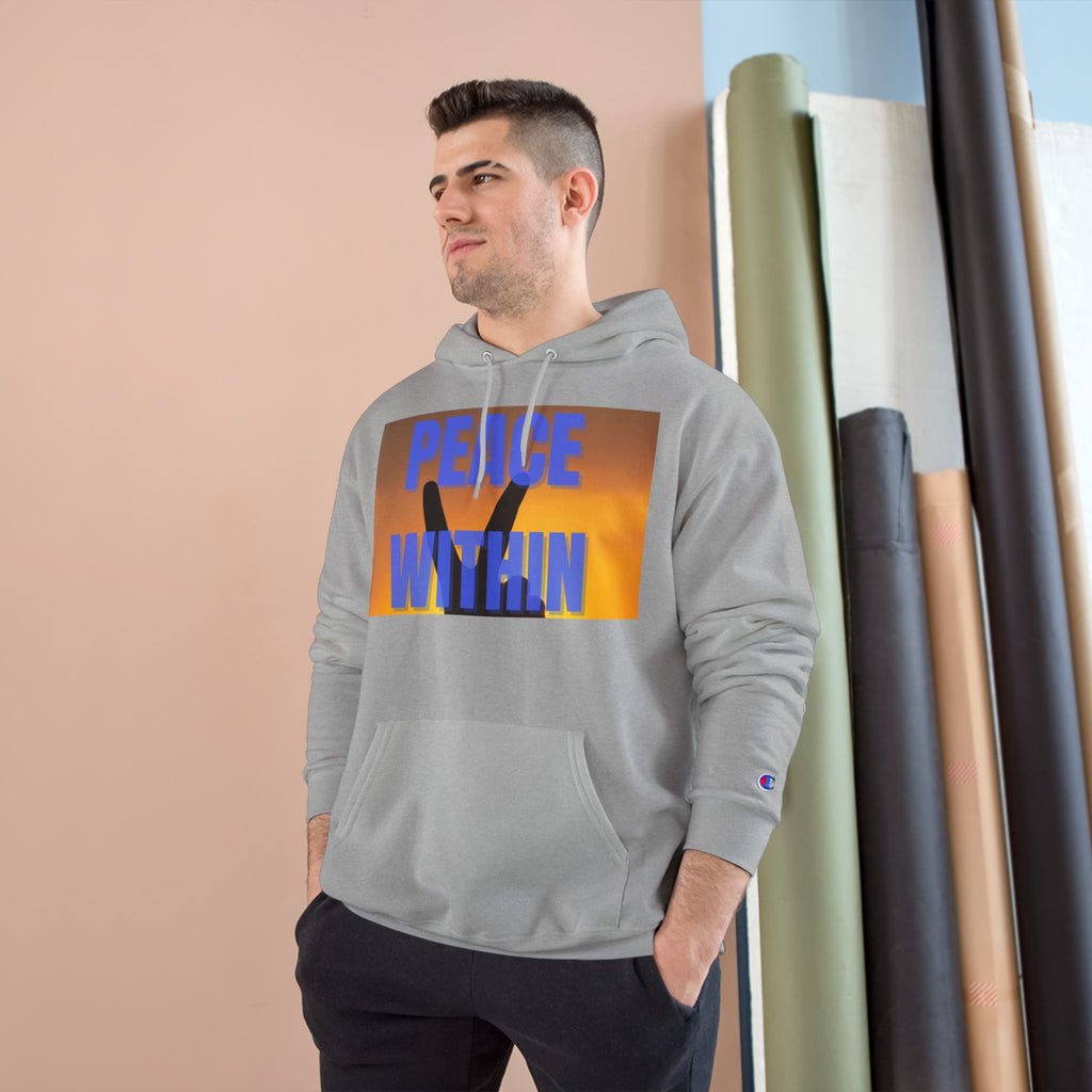 Champion Hoodie - Peace Within & Fly Like an Eagle | Inspirational Apparel