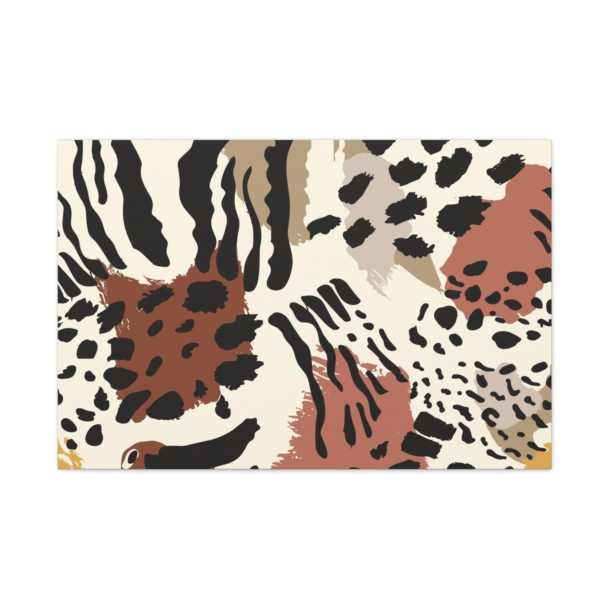 Abstract Animal Print Canvas Art - Modern Home Decor