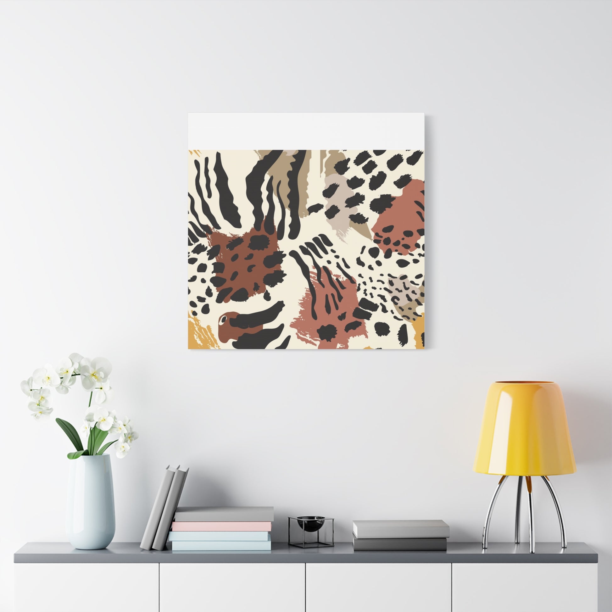 Abstract Animal Print Canvas Art - Modern Home Decor
