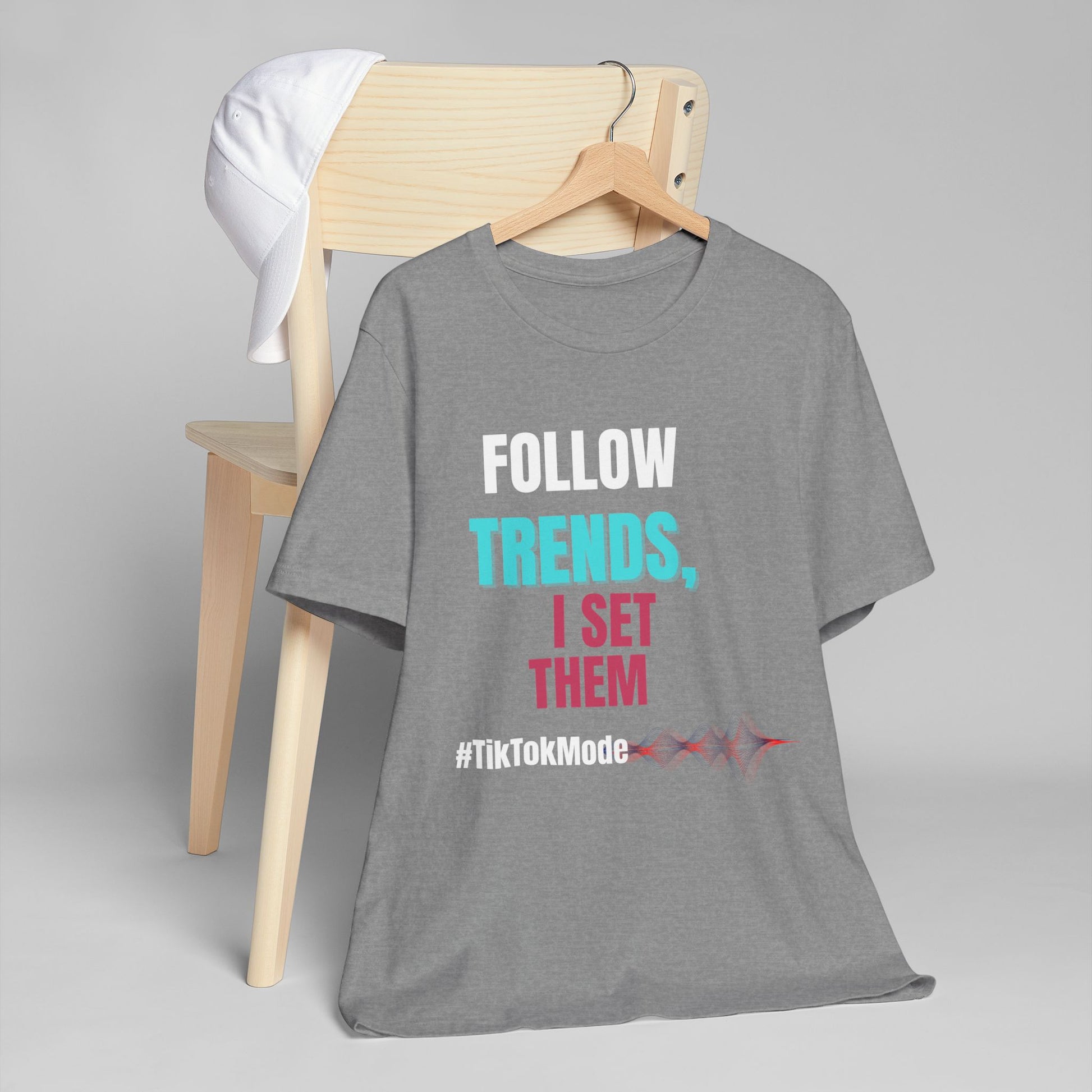 Trendy Unisex Jersey T-Shirt - 'Trends, I Set Them' | Trendsetter Energy Only