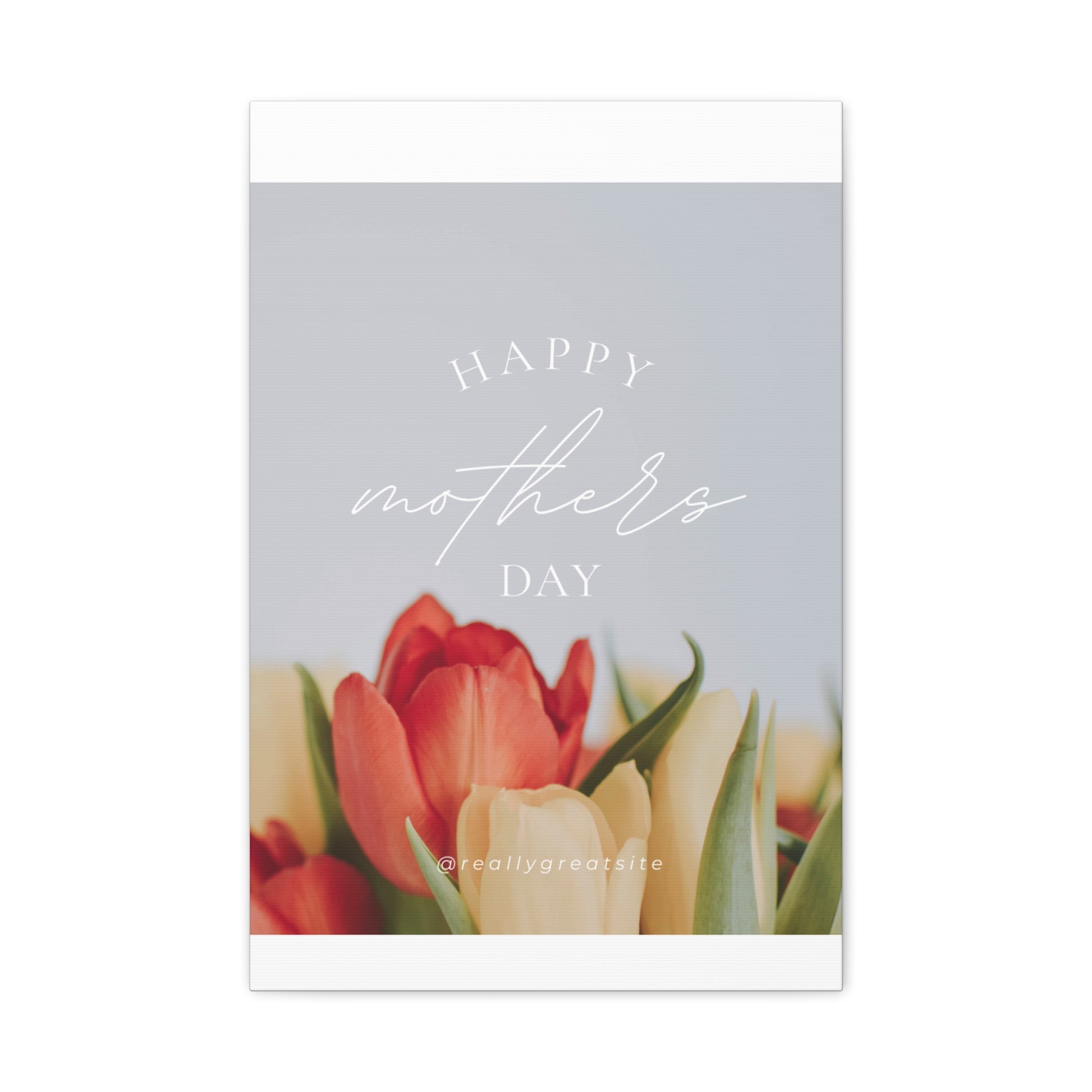 Mother's Day Matte Canvas Wall Art - Floral Design