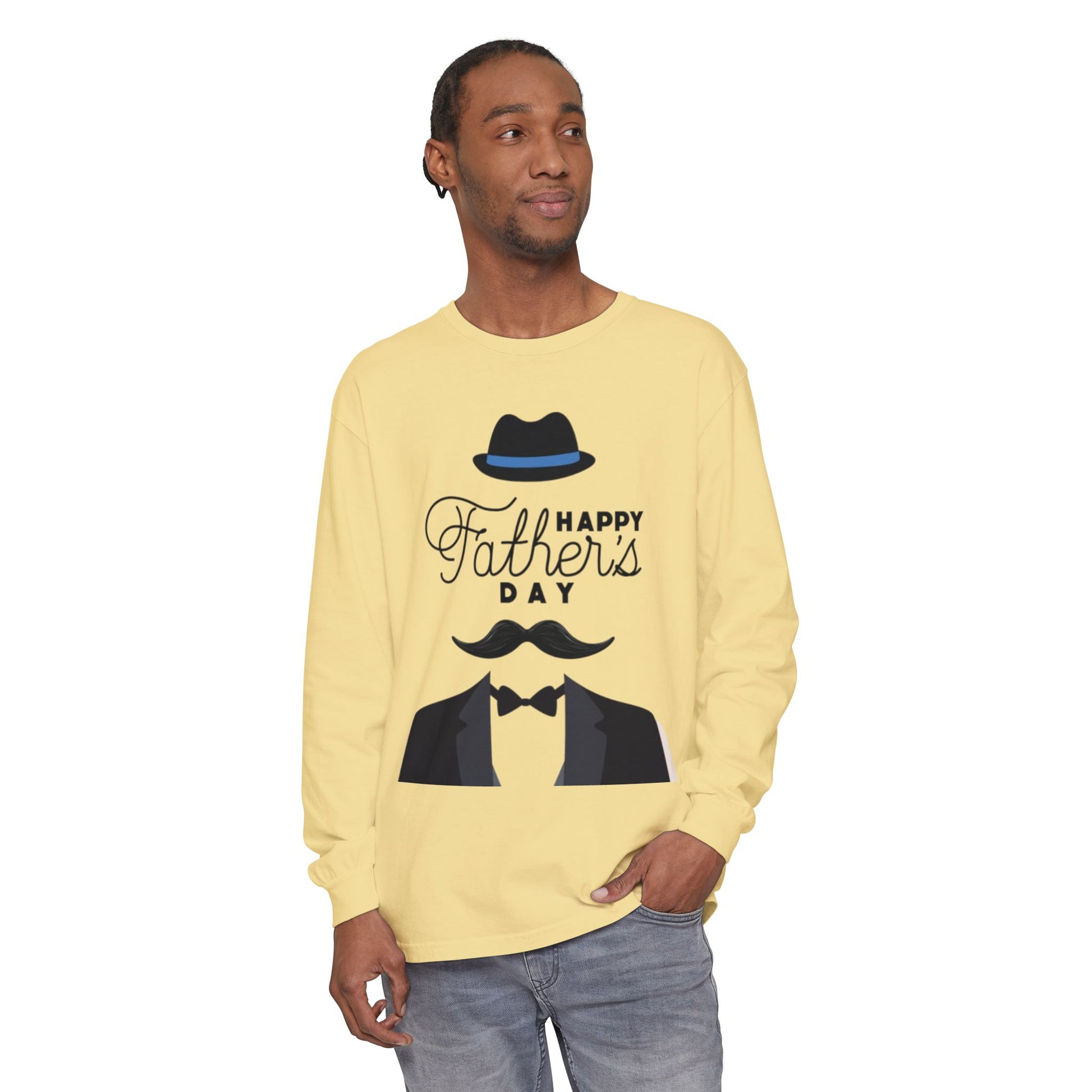 Unisex Garment-dyed Long Sleeve T-Shirt