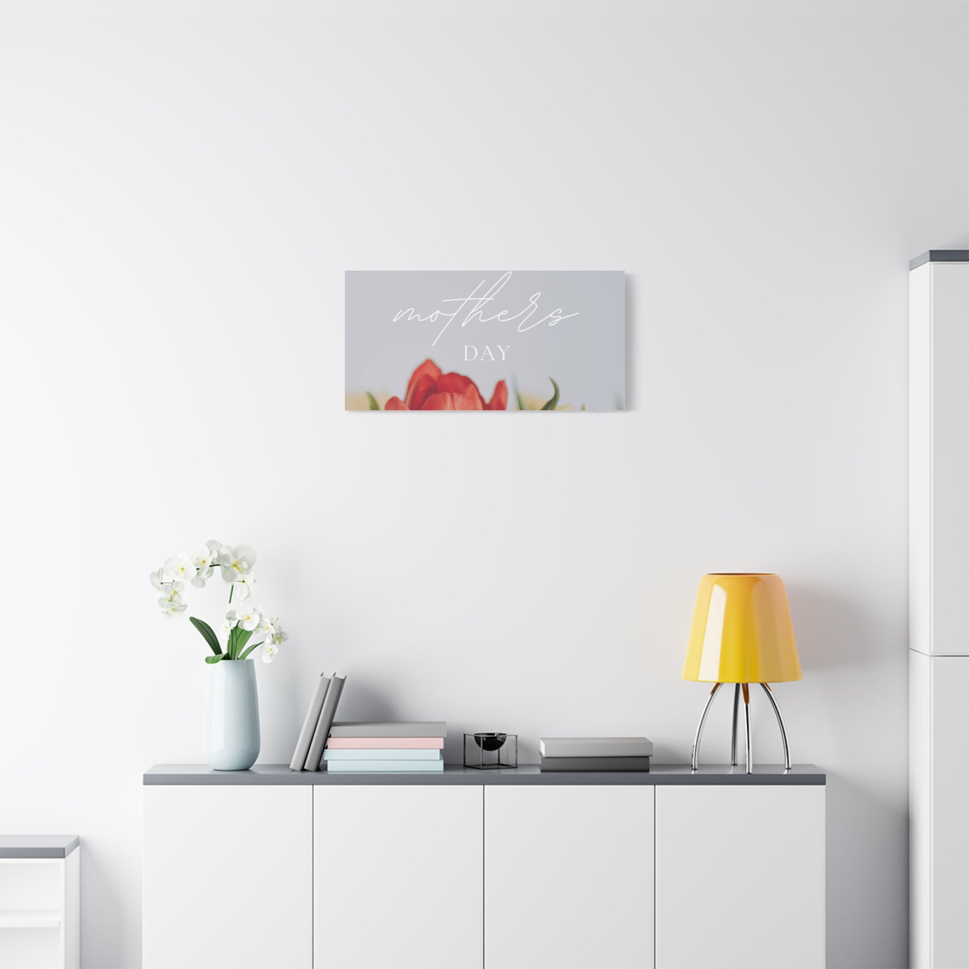 Mother's Day Matte Canvas Wall Art - Floral Design