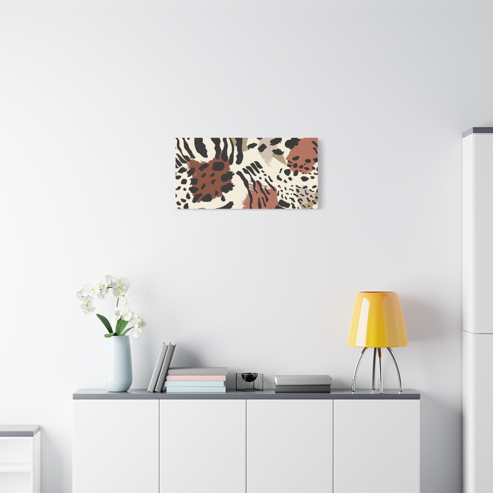Abstract Animal Print Canvas Art - Modern Home Decor