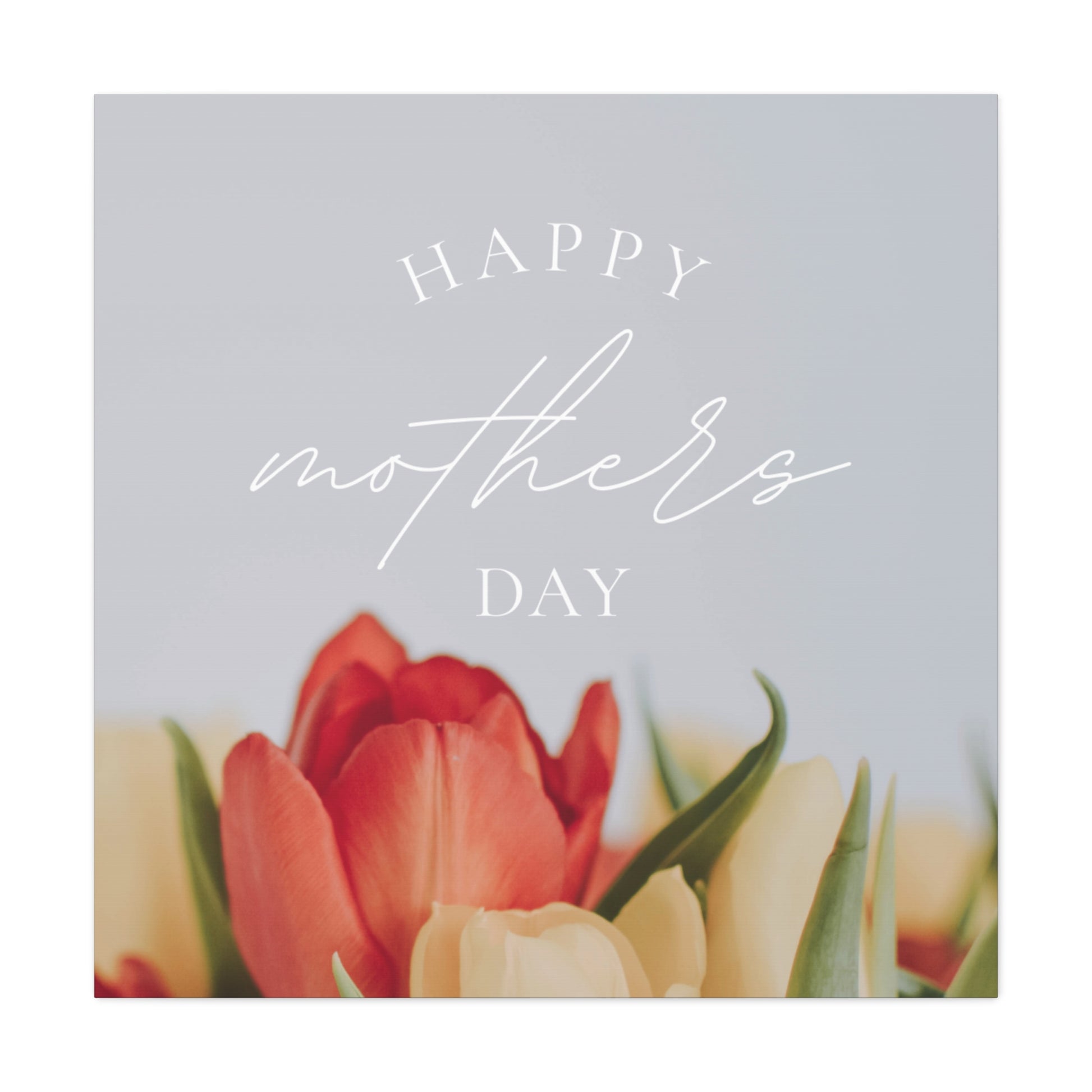 Mother's Day Matte Canvas Wall Art - Floral Design