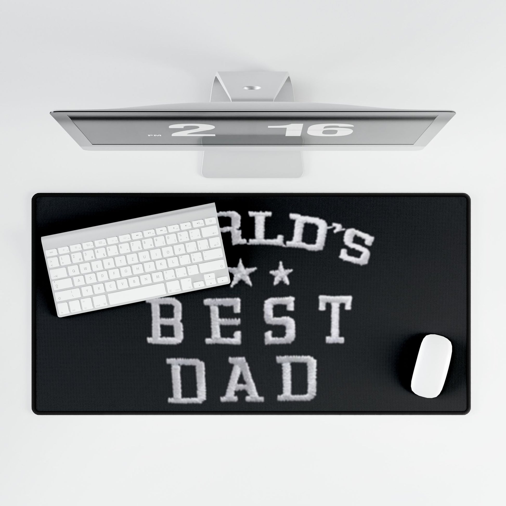 World's Best Dad Desk Mat, Personalized Office Gift, Gaming Mat, Home Office Decor, Father's Day Present, Unique Desk Accessories