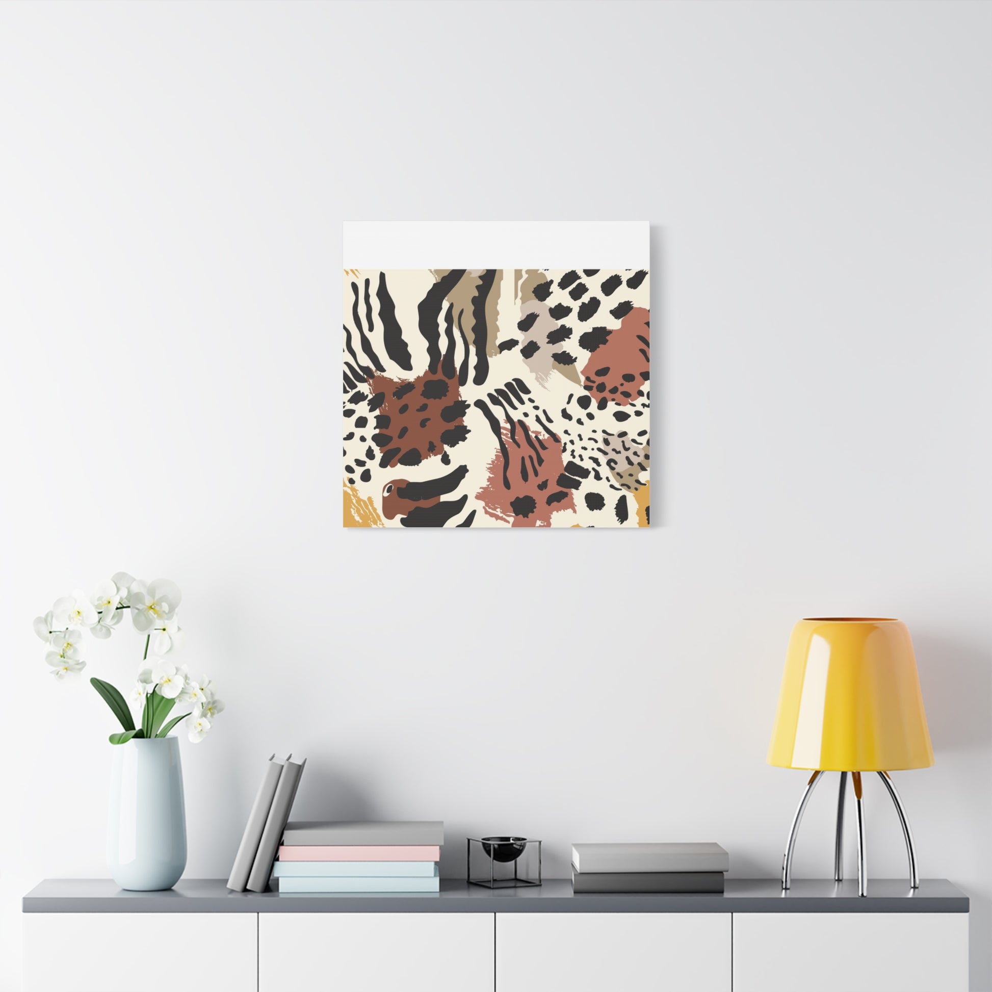 Abstract Animal Print Canvas Art - Modern Home Decor