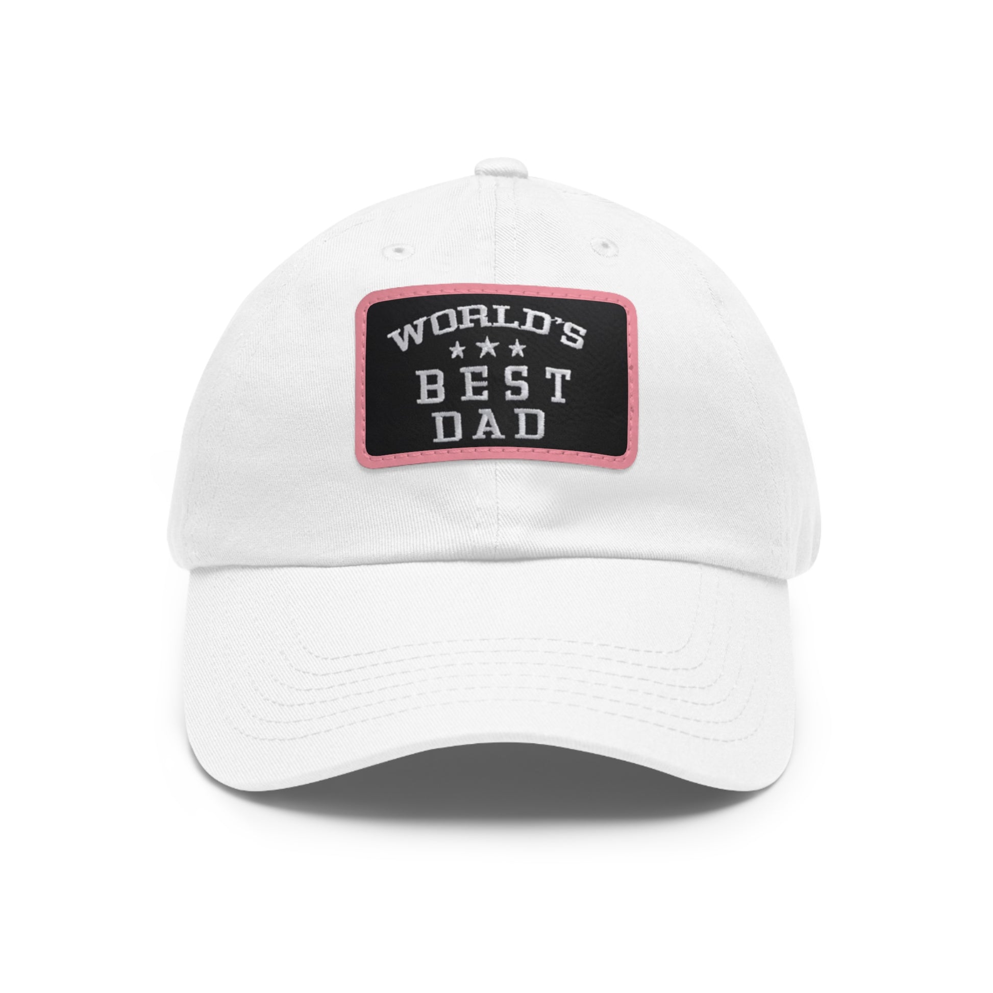 World's Best Dad Leather Patch Dad Hat
