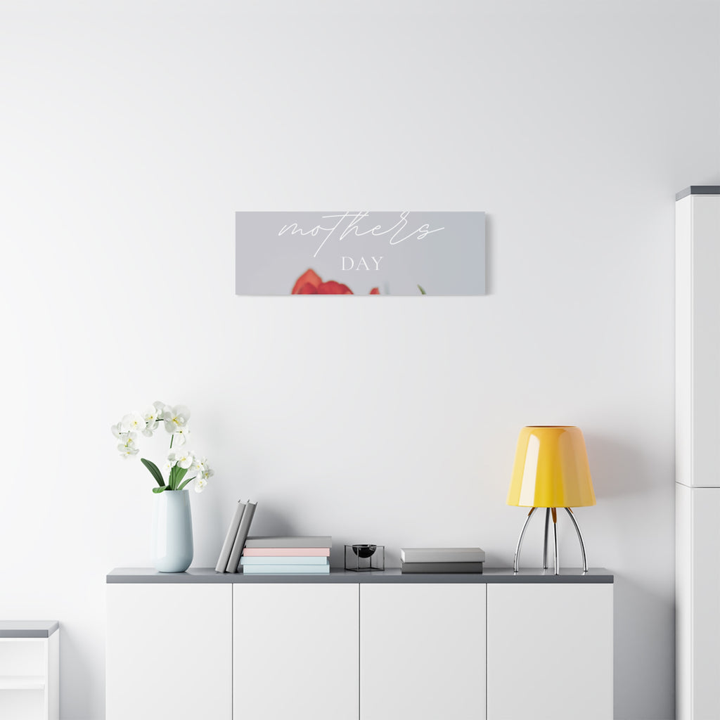 Mother's Day Matte Canvas Wall Art - Floral Design