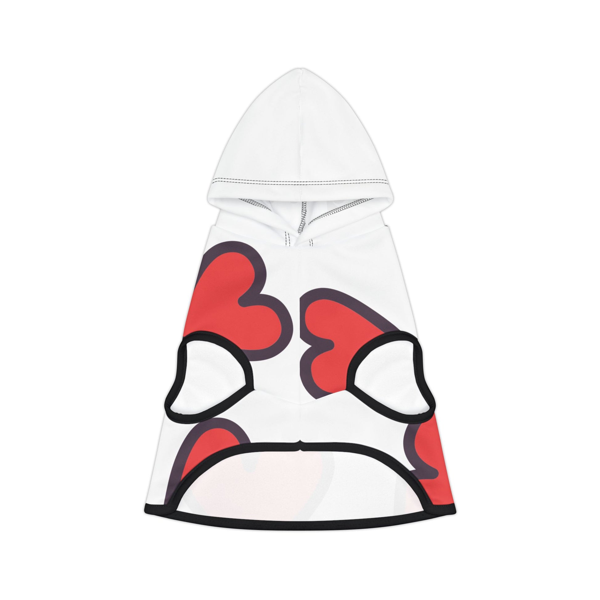 Cute Heart Pattern Pet Hoodie - Dog Mom Gift