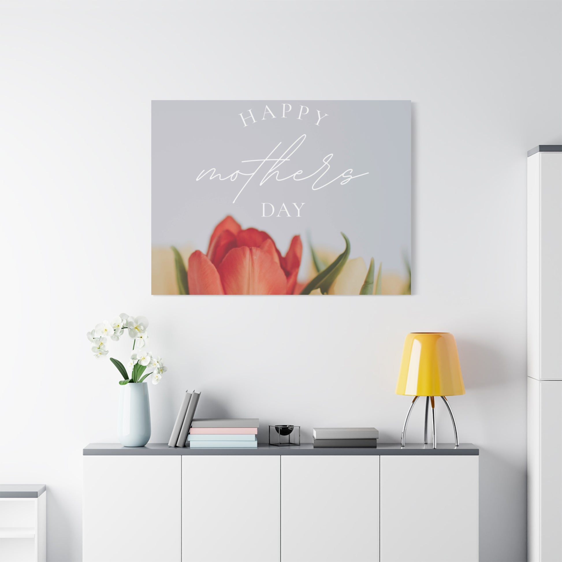 Mother's Day Matte Canvas Wall Art - Floral Design