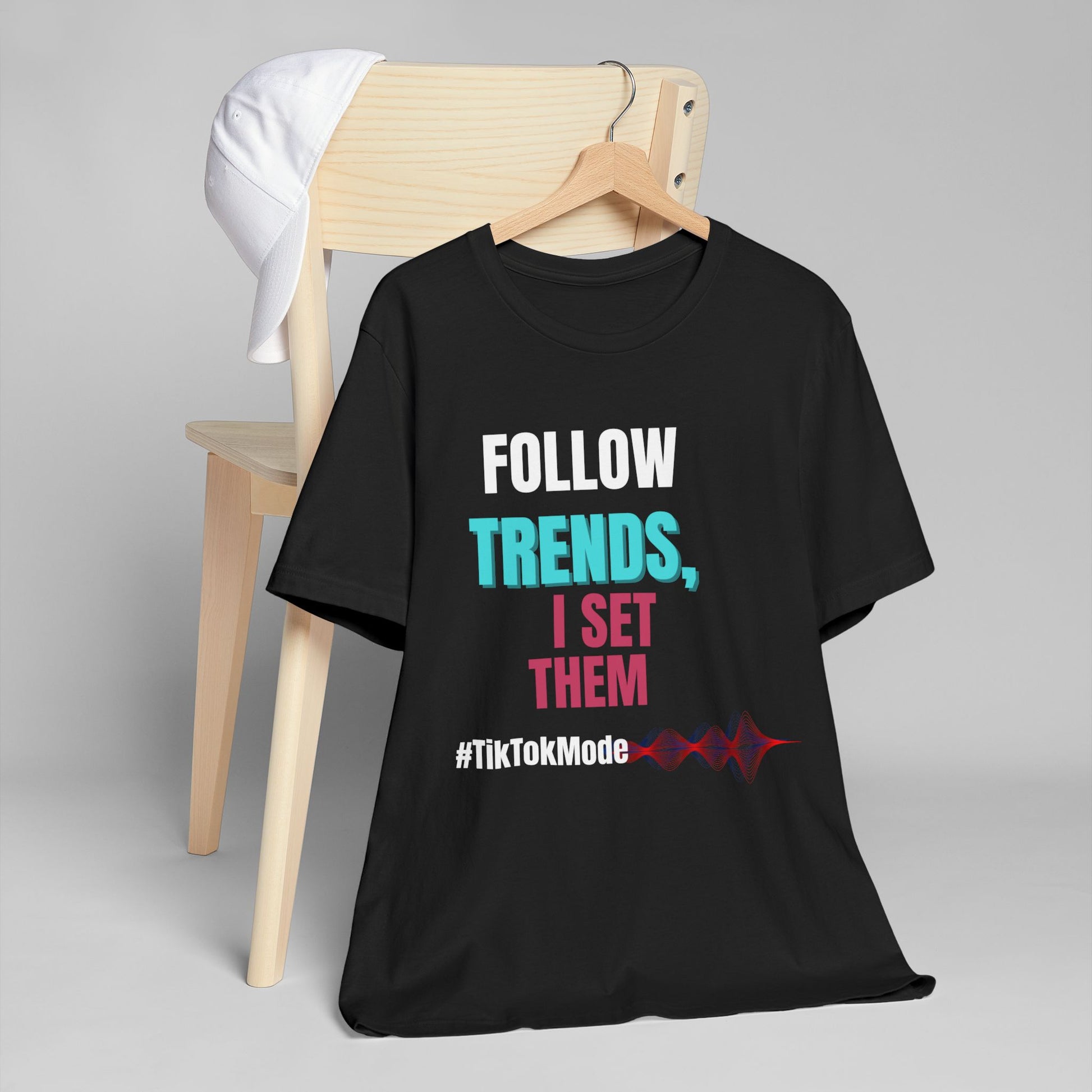 Trendy Unisex Jersey T-Shirt - 'Trends, I Set Them' | Trendsetter Energy Only