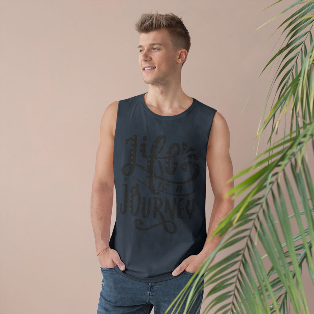 Inspirational Unisex Tank Top - 'Life is a Journey' & 'Things Change Around You'
