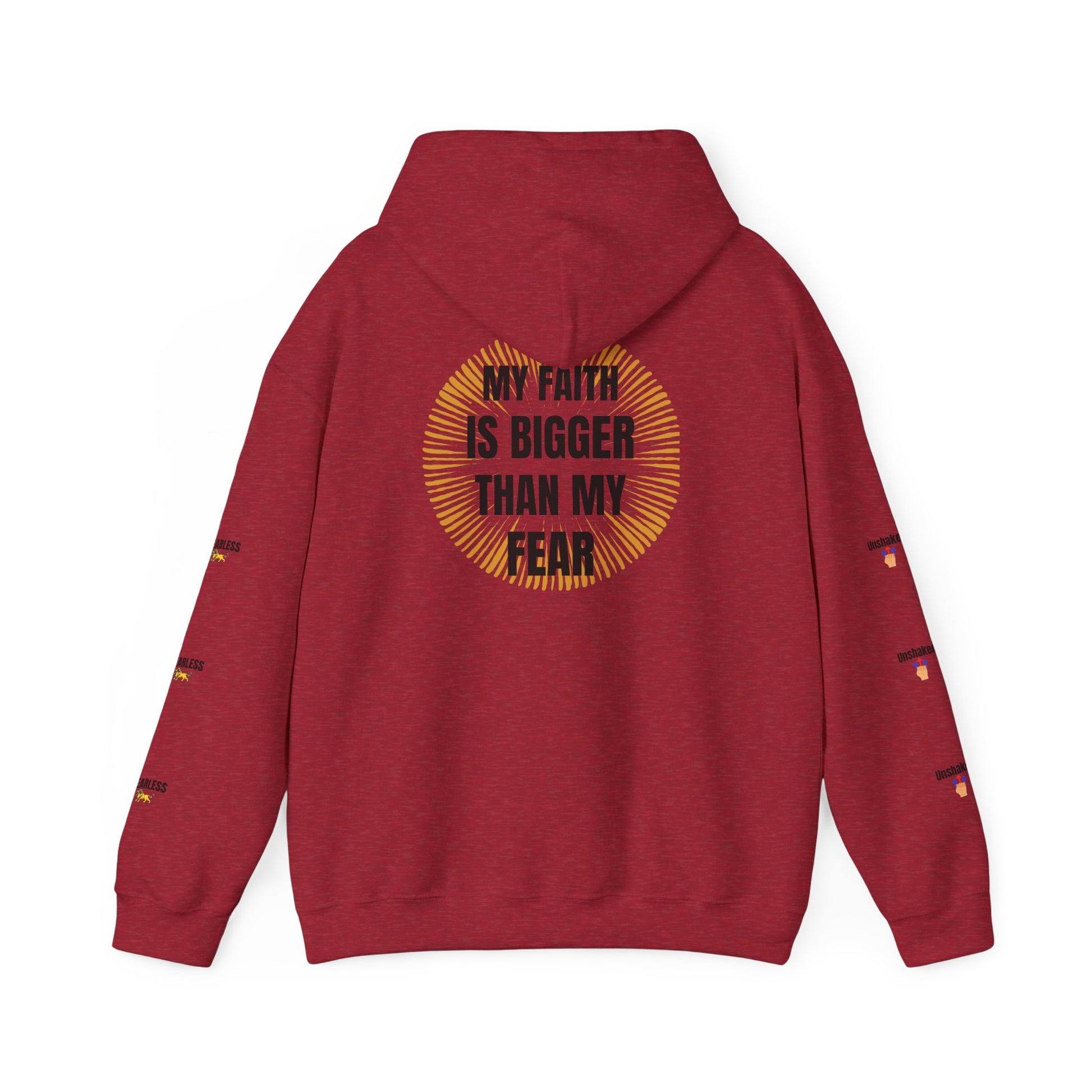 Faith Over Fear Hoodie - Unisex Heavy Blend Sweatshirt for Comfort and Inspiration