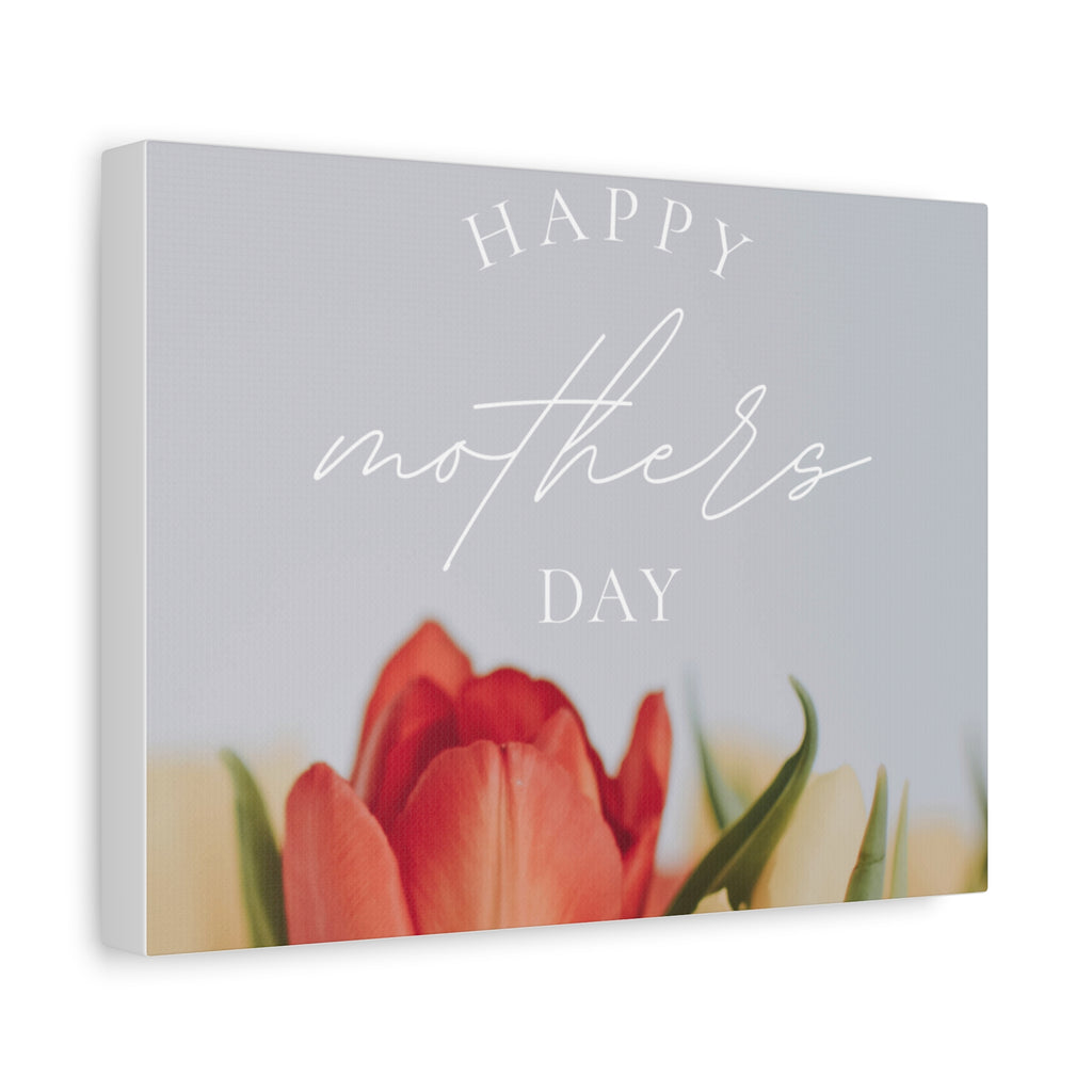 Mother's Day Matte Canvas Wall Art - Floral Design