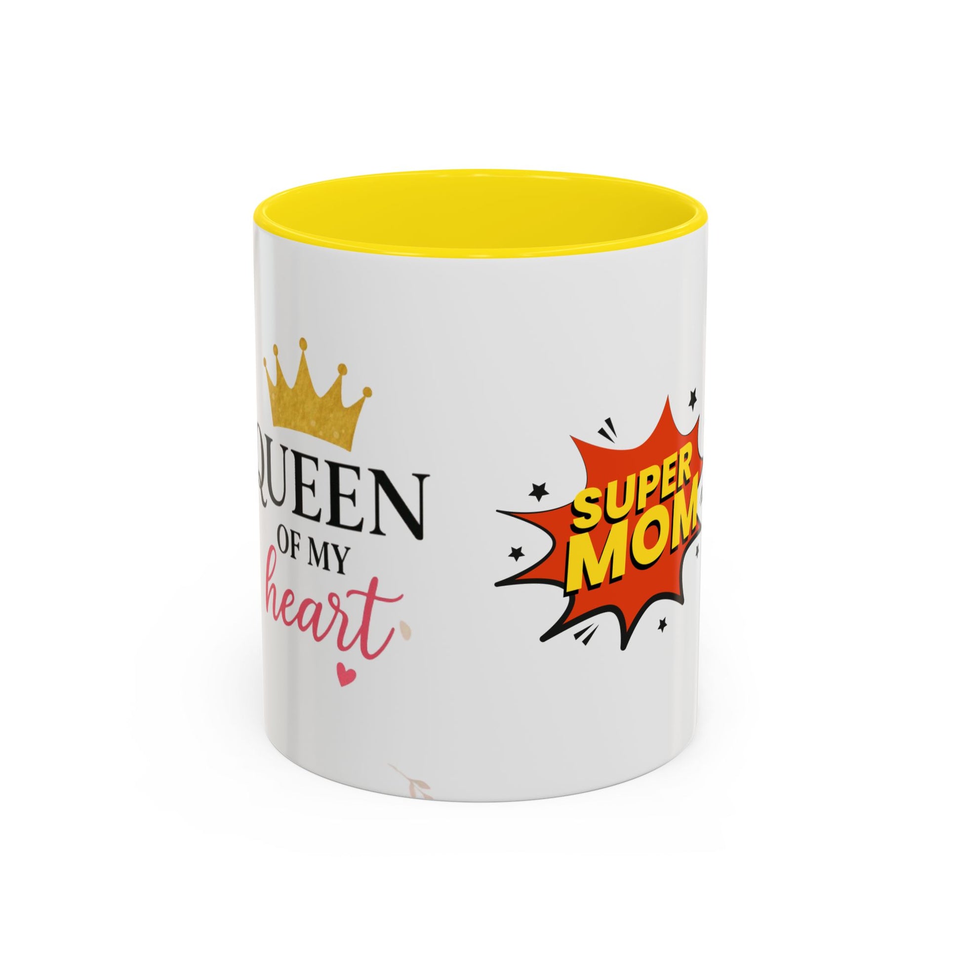 Super Mom Accent Coffee Mug - Perfect Gift for Mother's Day & Birthdays