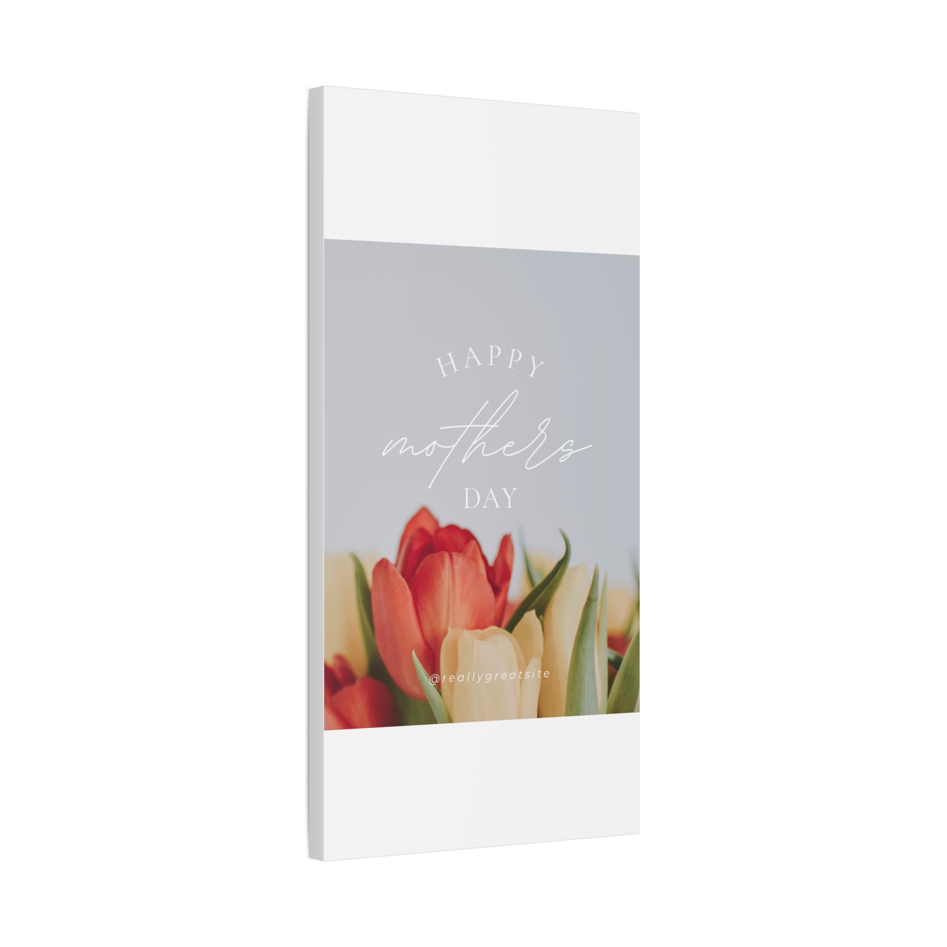 Mother's Day Matte Canvas Wall Art - Floral Design