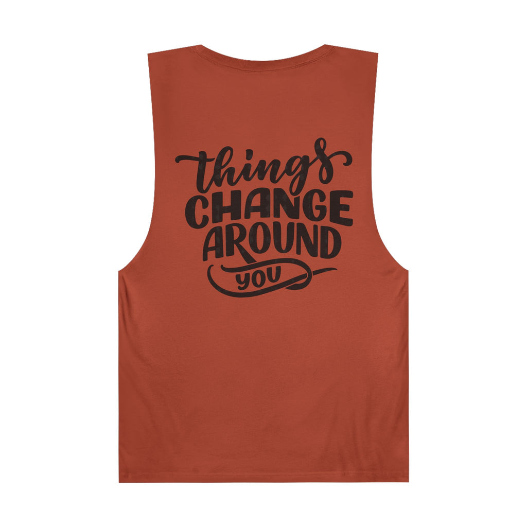 Inspirational Unisex Tank Top - 'Life is a Journey' & 'Things Change Around You'