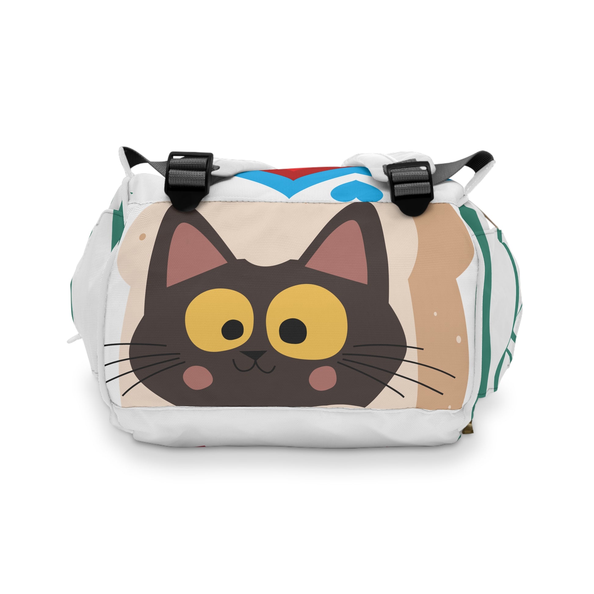 Cute Heart Pattern Multifunctional Diaper Backpack - Perfect for New Moms