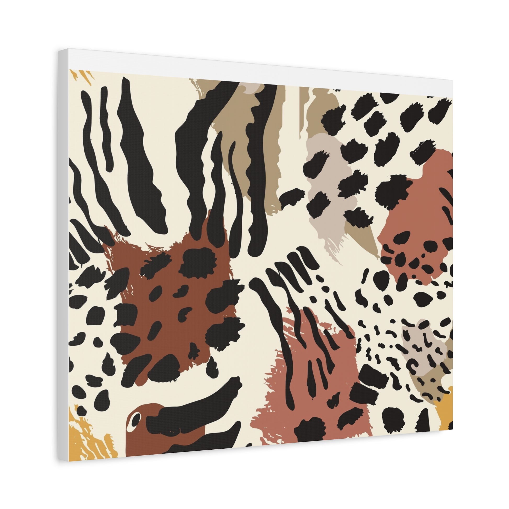 Abstract Animal Print Canvas Art - Modern Home Decor
