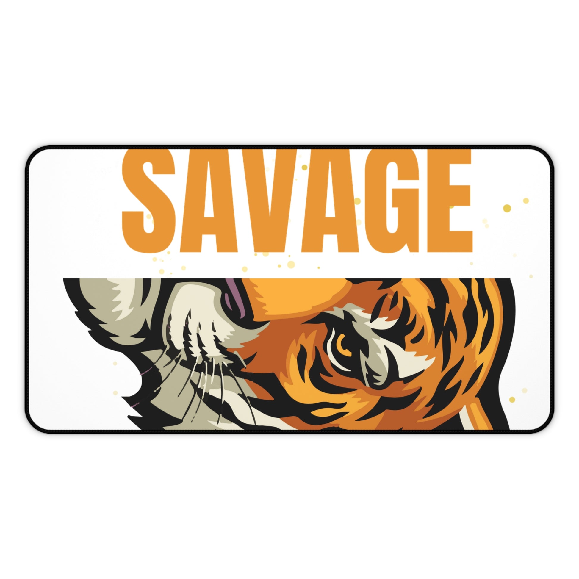Savage Tiger Desk Mat | Bold Office Decor, Animal Lover Gift, Gaming Mouse Pad, Stylish Workspace Addition