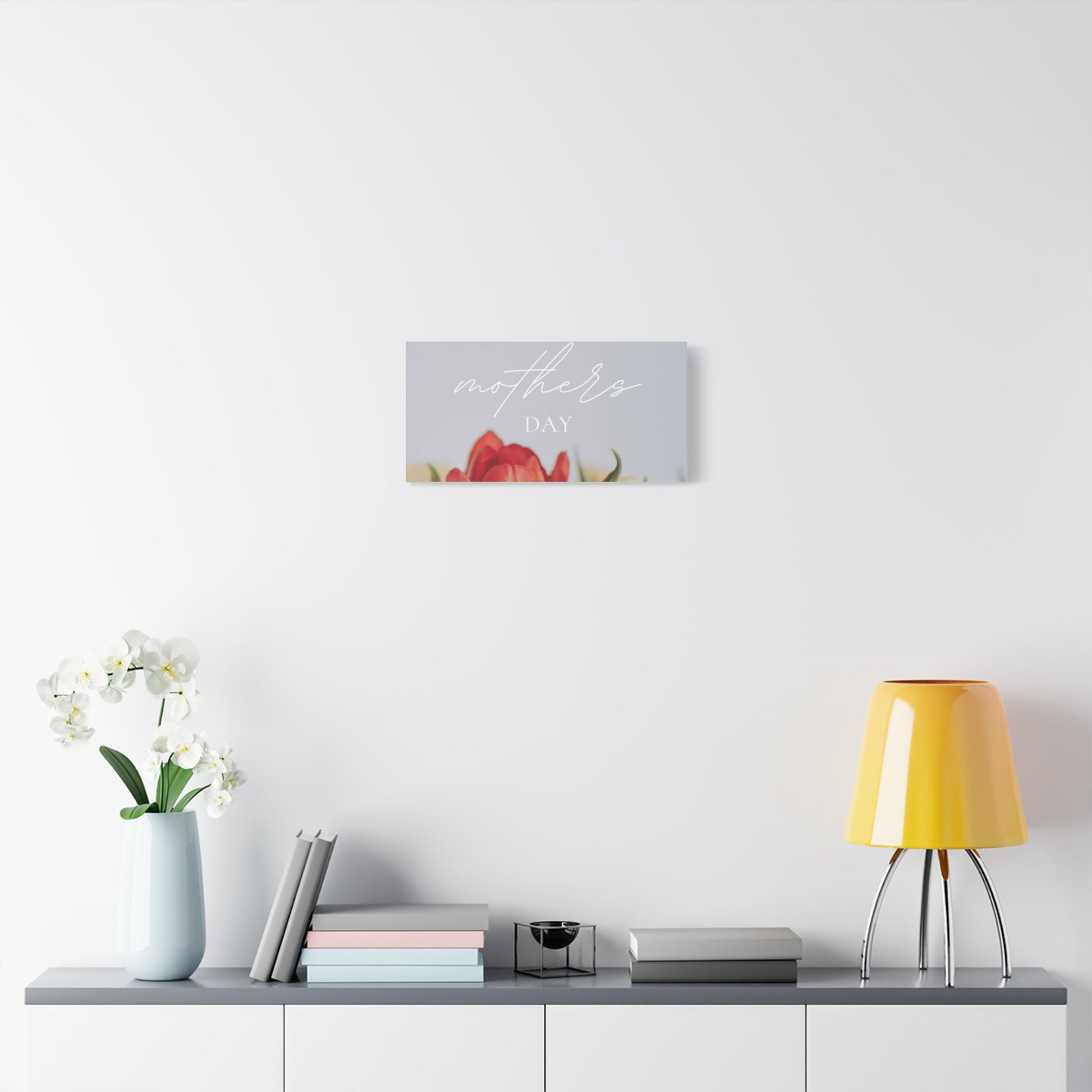 Mother's Day Matte Canvas Wall Art - Floral Design