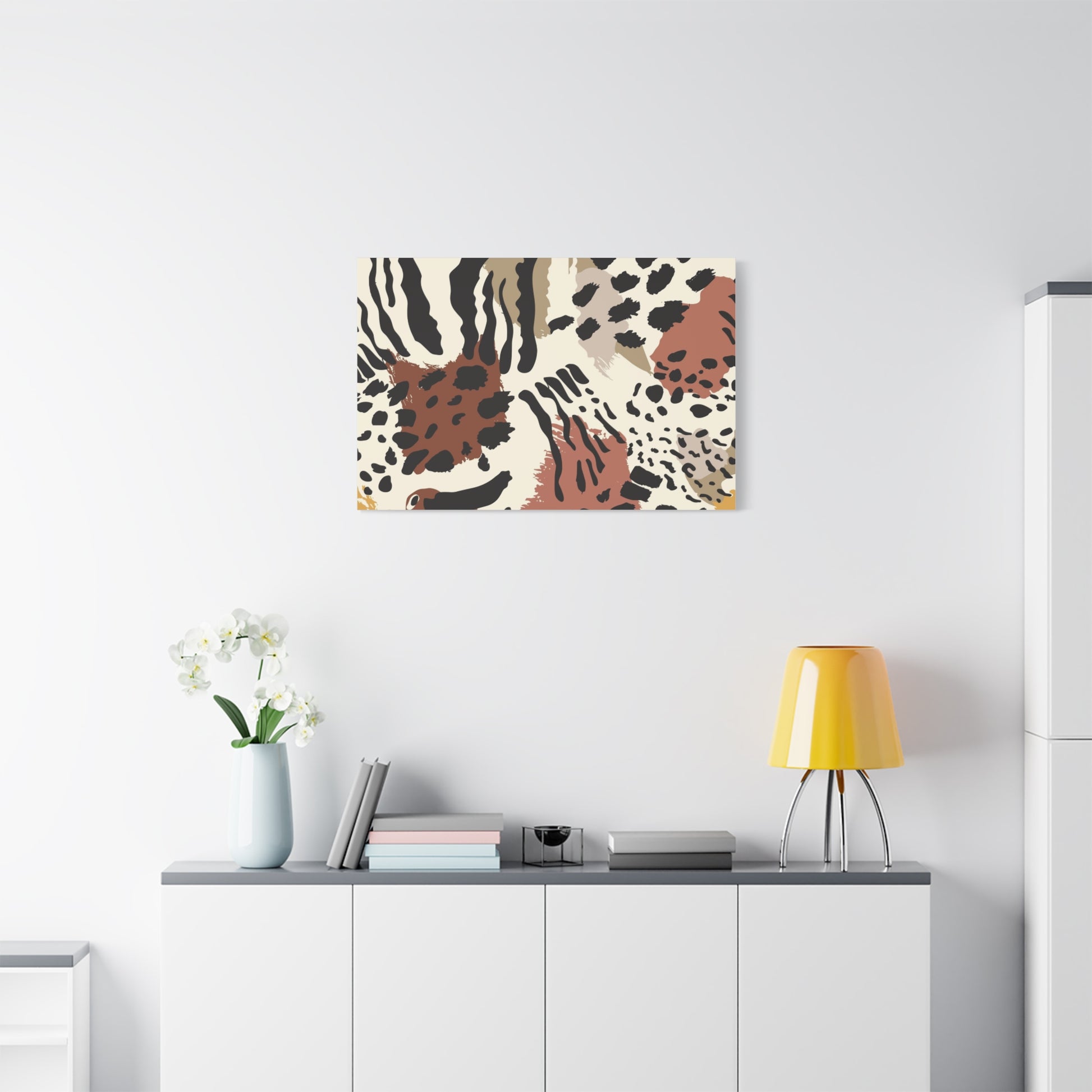 Abstract Animal Print Canvas Art - Modern Home Decor